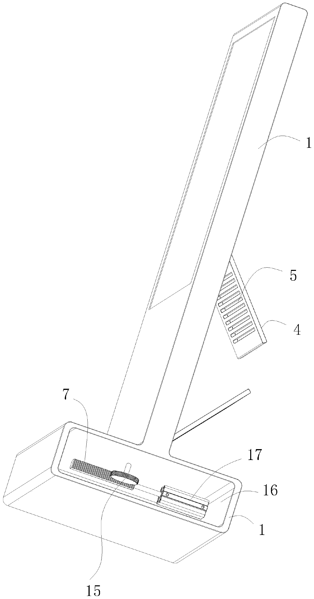 Efficient heat-dissipation floor-type advertising machine