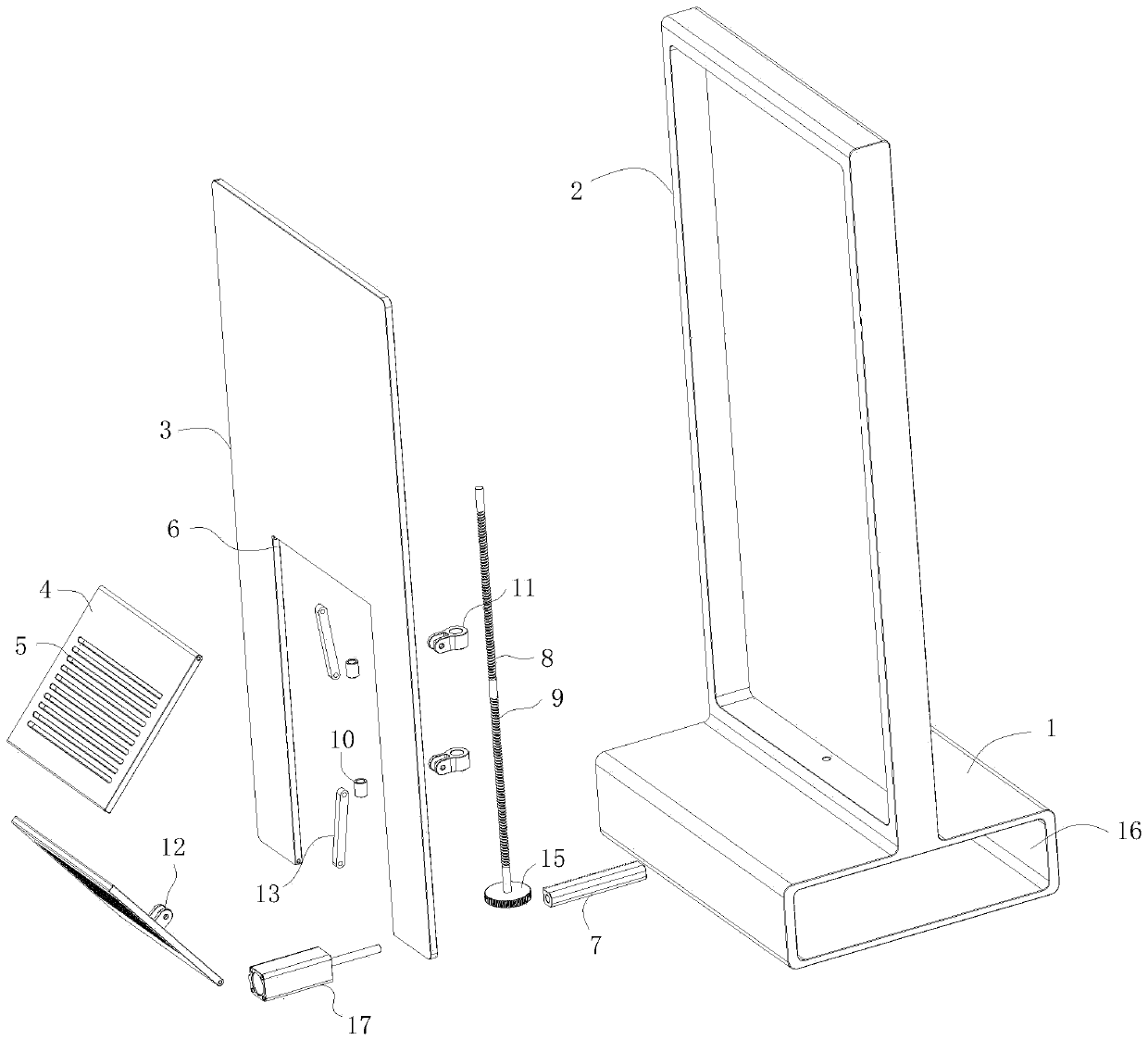 Efficient heat-dissipation floor-type advertising machine