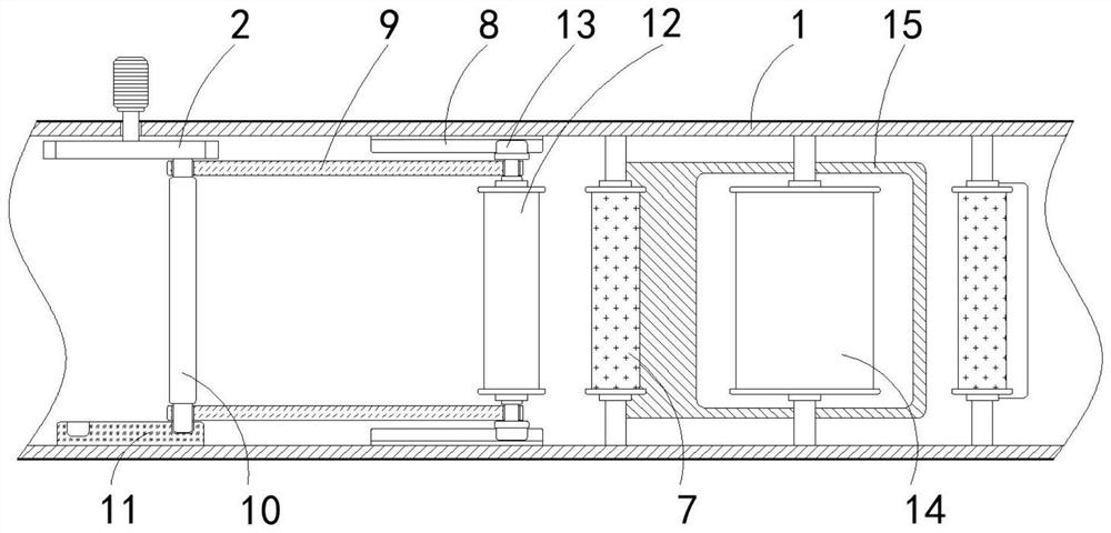 Sterilization and disinfection device for antibacterial fresh-keeping film production