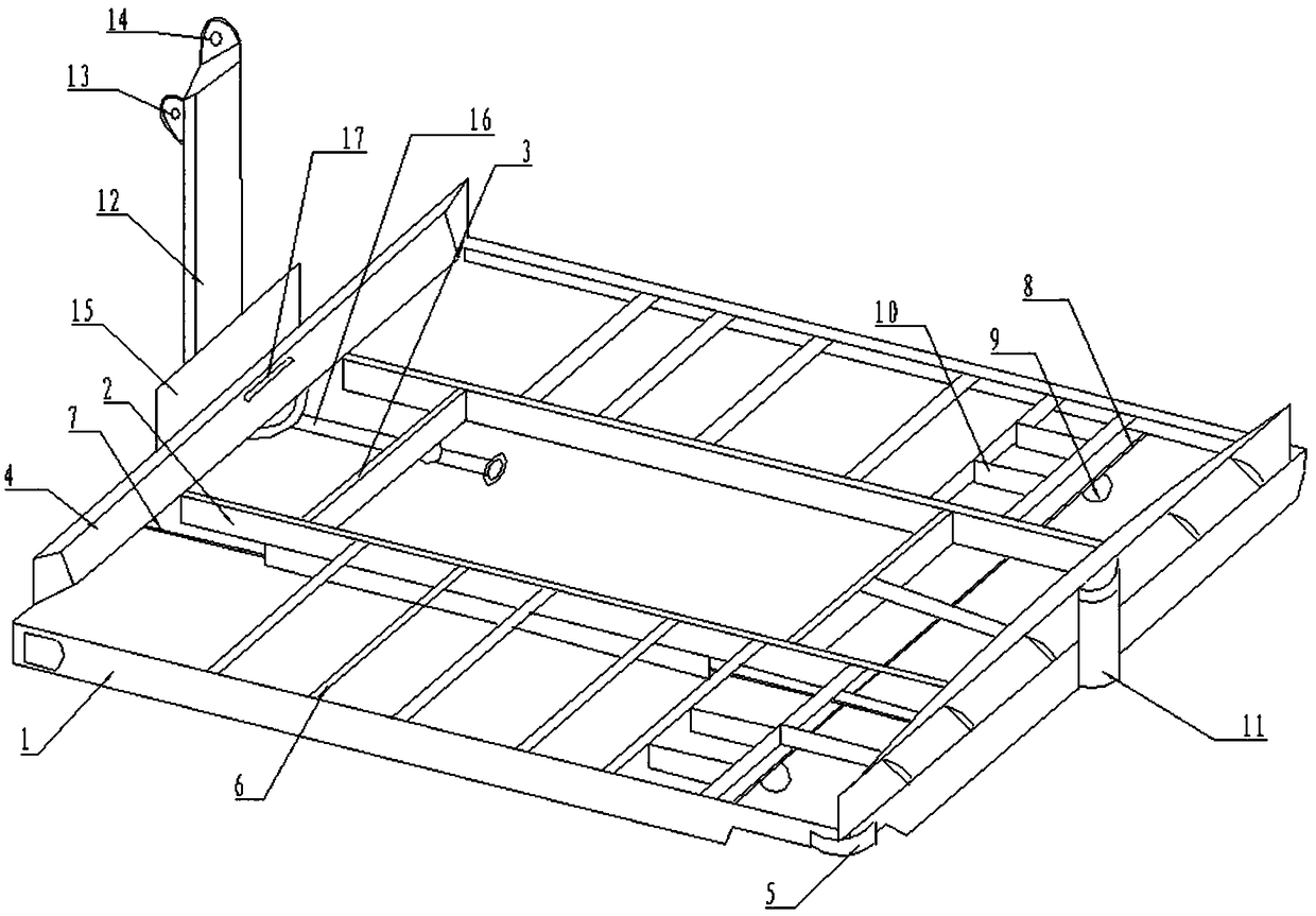 Airport luggage conveying rack