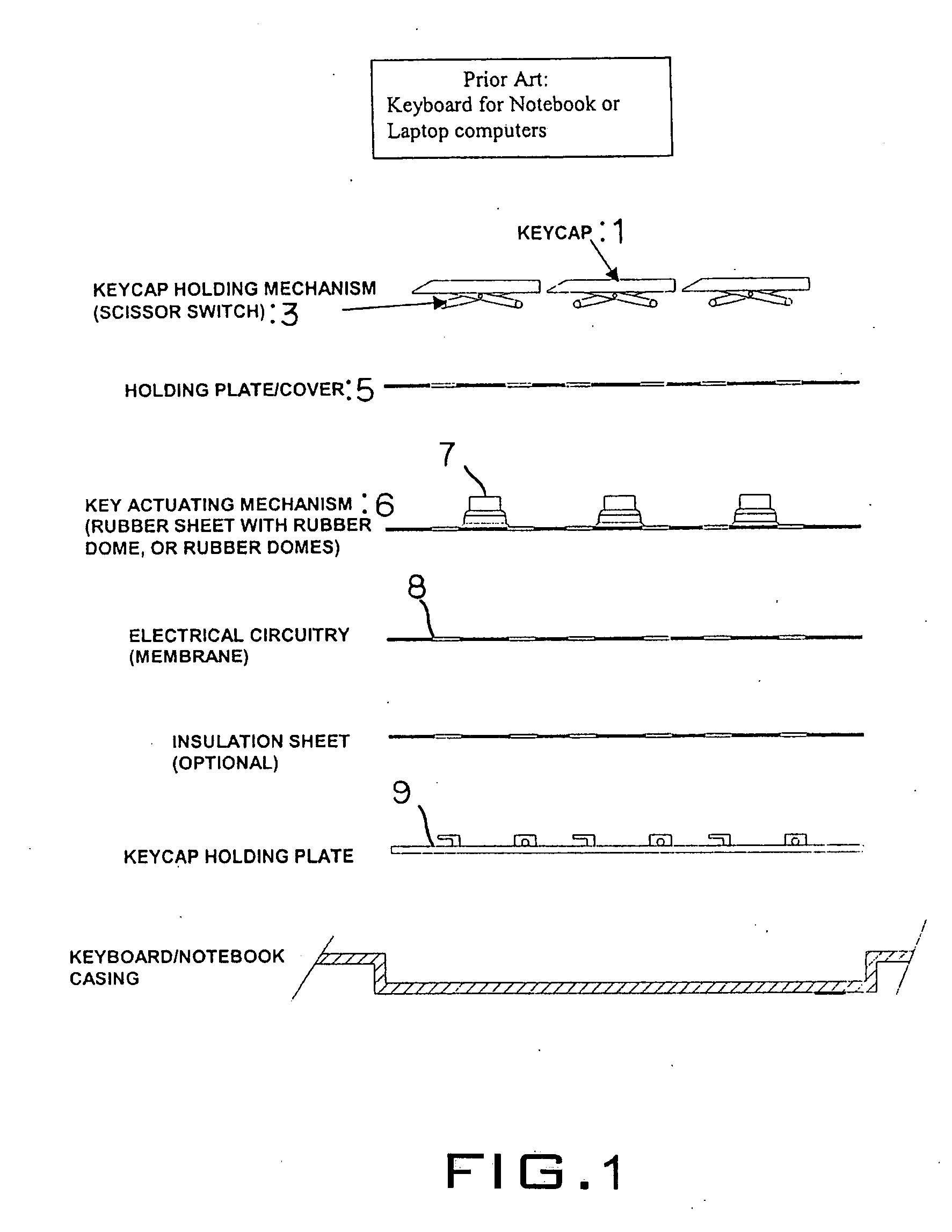 Two module splash resistant keyboard