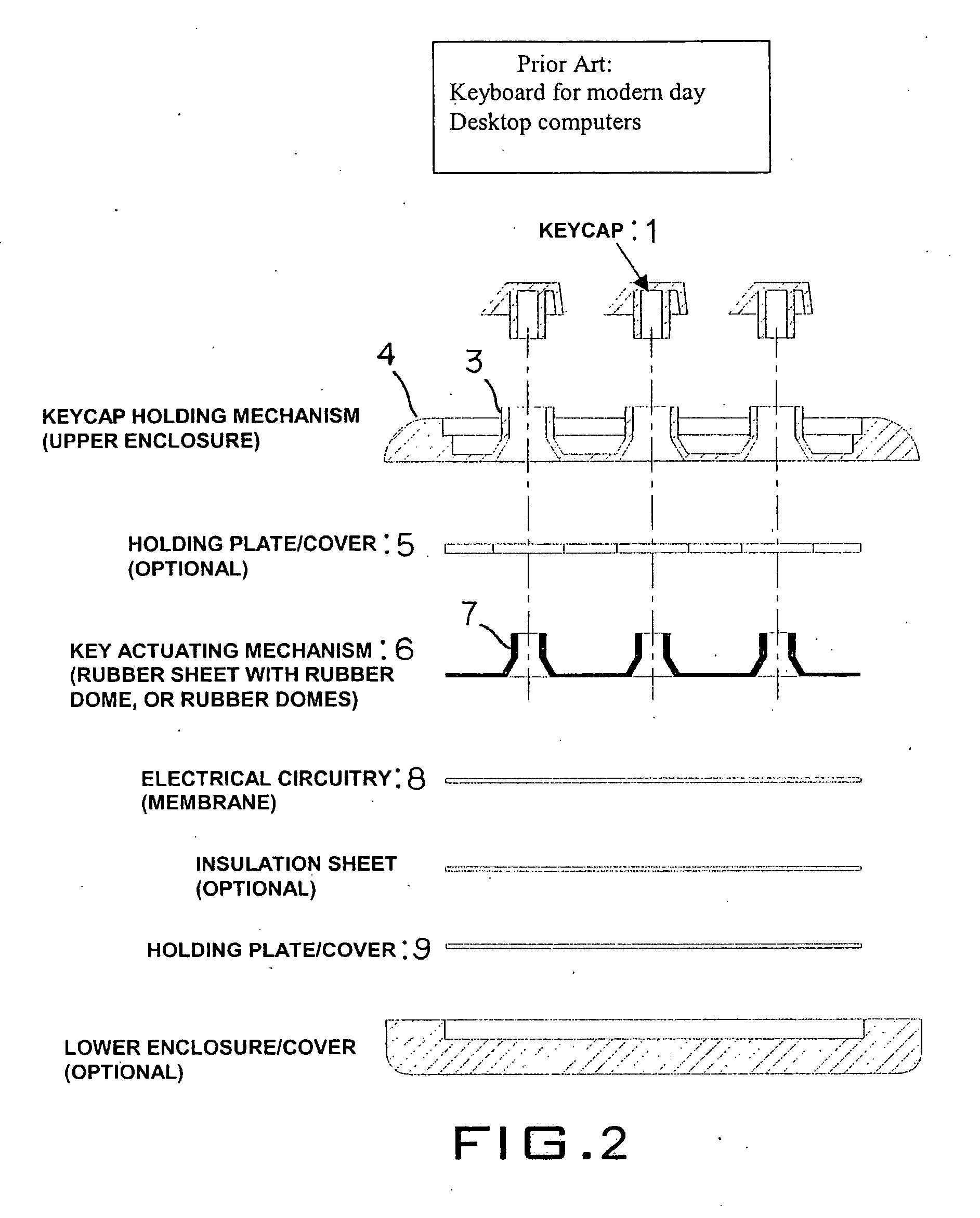 Two module splash resistant keyboard