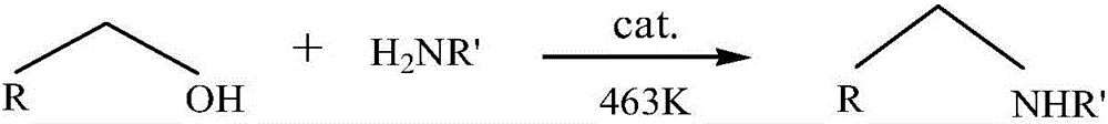 Catalyst used for catalyzing synthesis of aliphatic tertiary amine from primary amine or secondary amine and fatty alcohol as well as preparation and application of catalyst