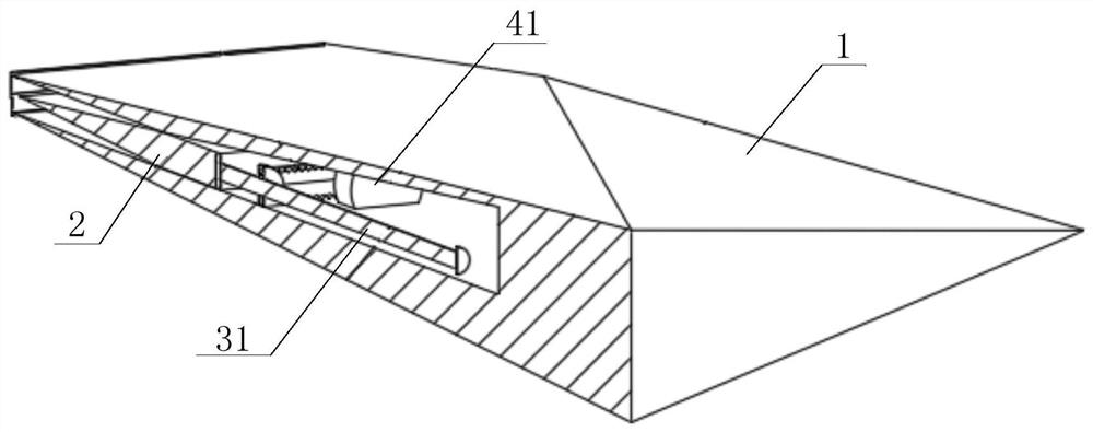 Wind turbine blade capable of automatically adjusting length through incoming flow wind speed