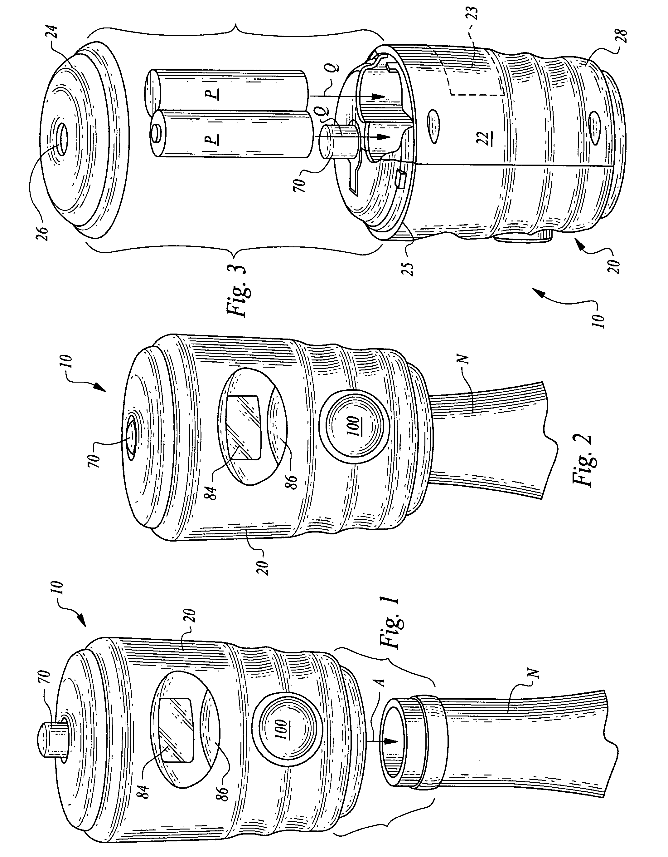 Bottle neck vacuum pump