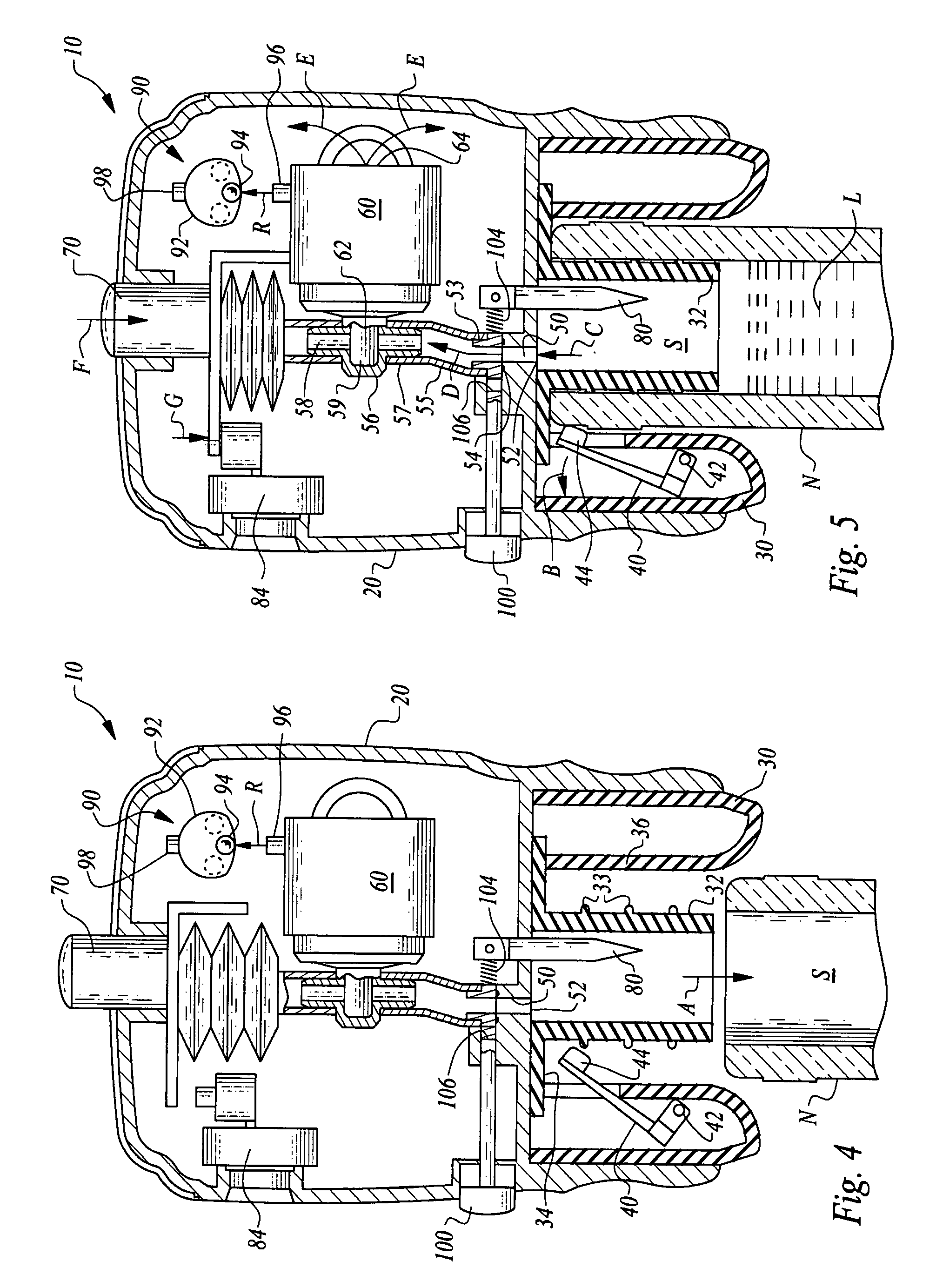 Bottle neck vacuum pump