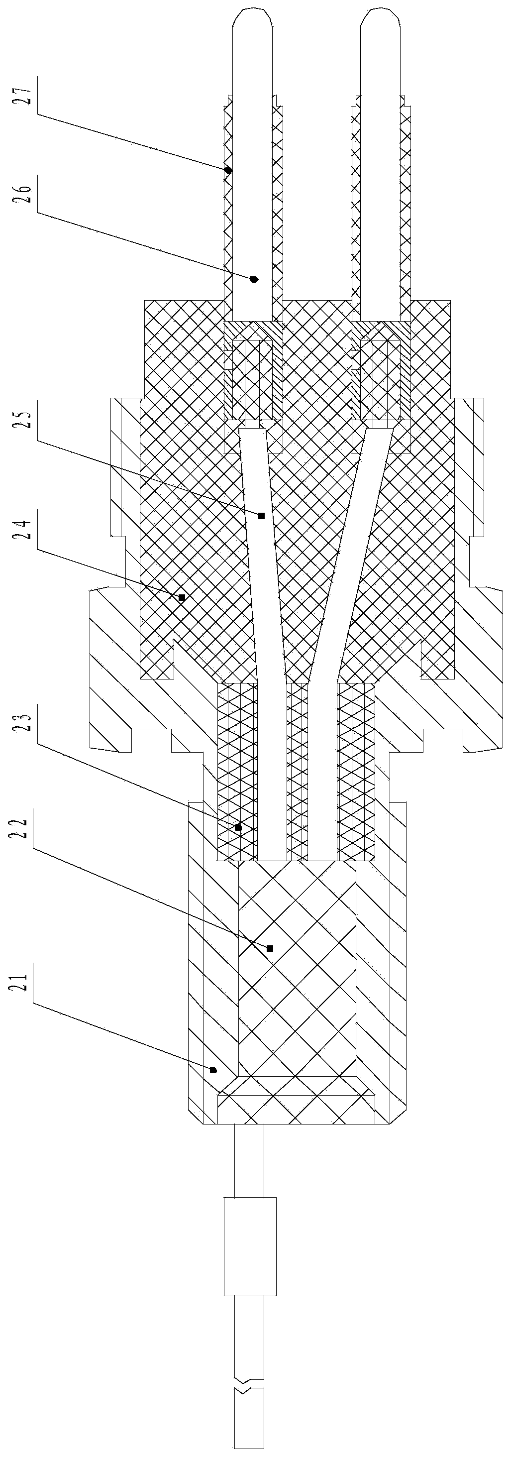 Manufacturing method of deep sea watertight electric connector