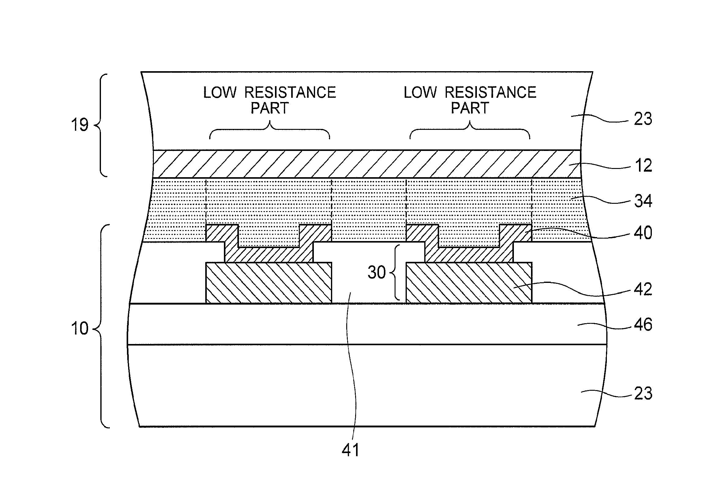 Display device, liquid crystal display device, electronic apparatus, and display device manufacturing method