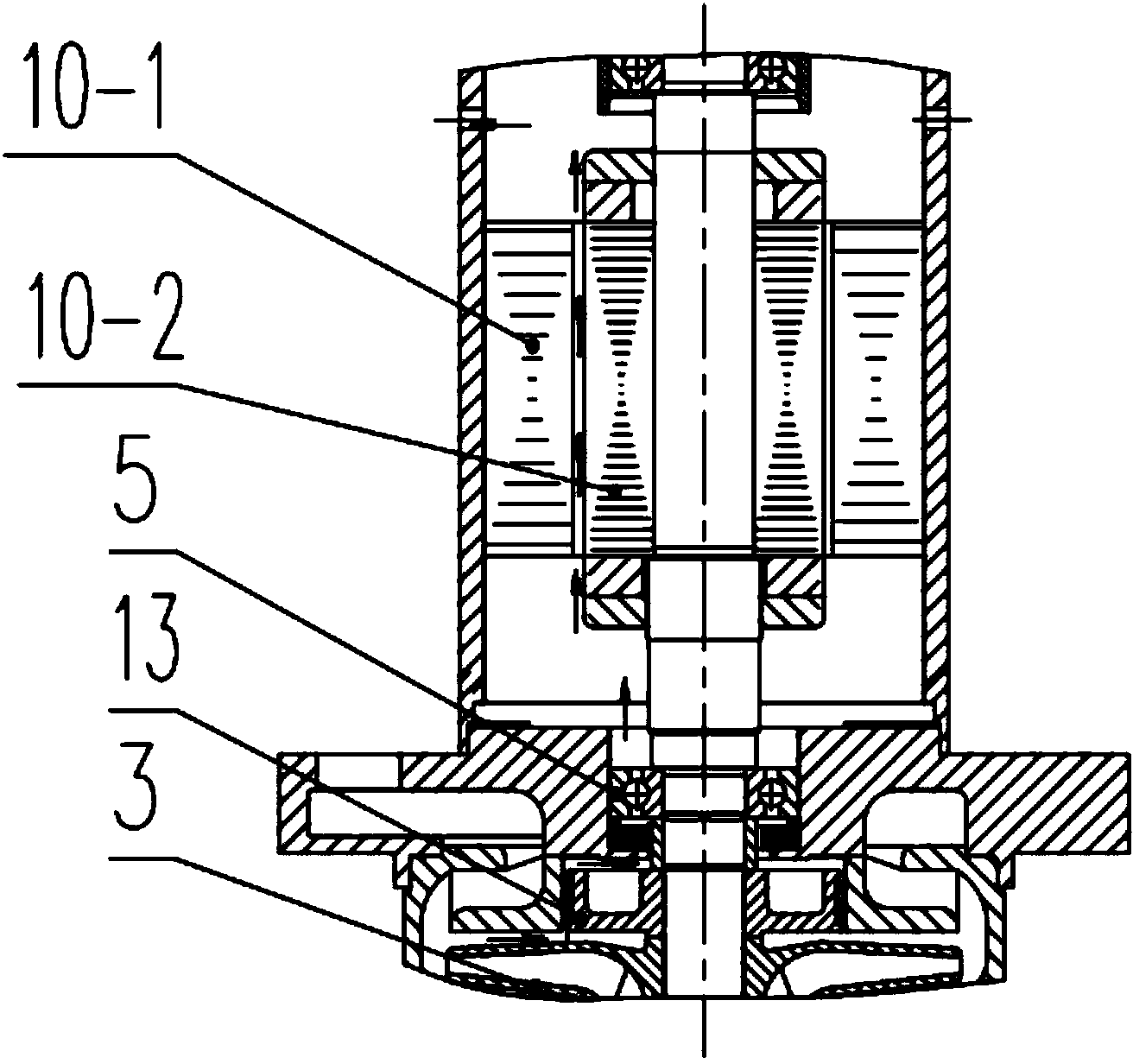 Vertical pump pool multi-stage immersed pump