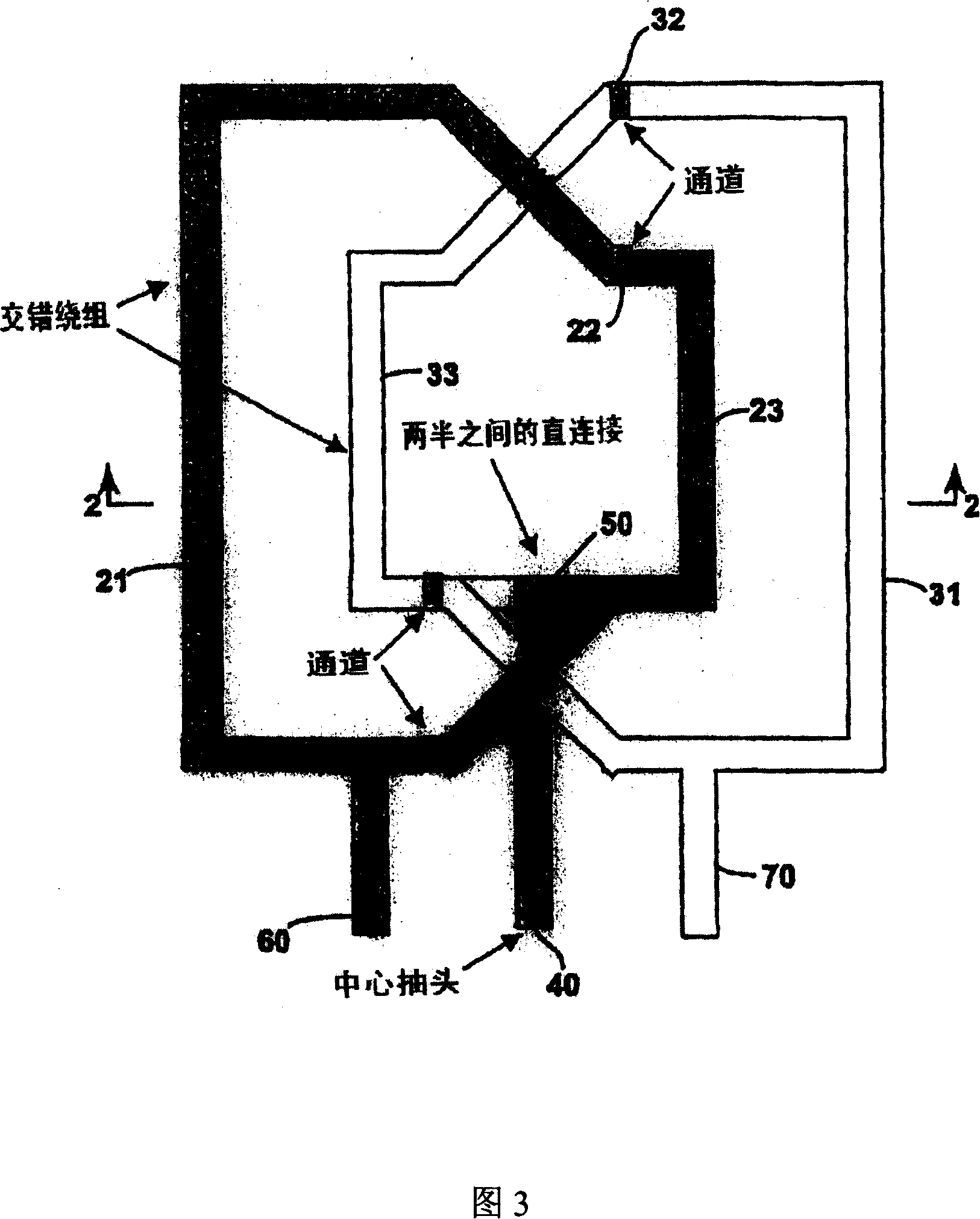 Interleaved three-dimensional on-chip differential inductors and transformers