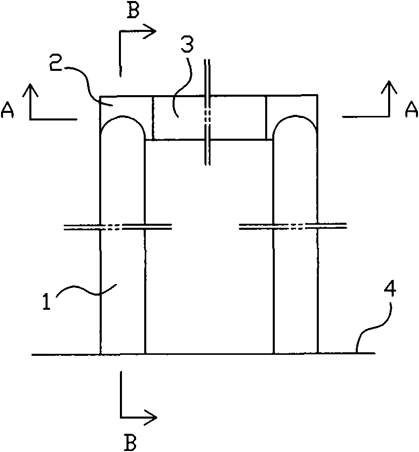 Rotary cross bar device for preventing knocking over football goal