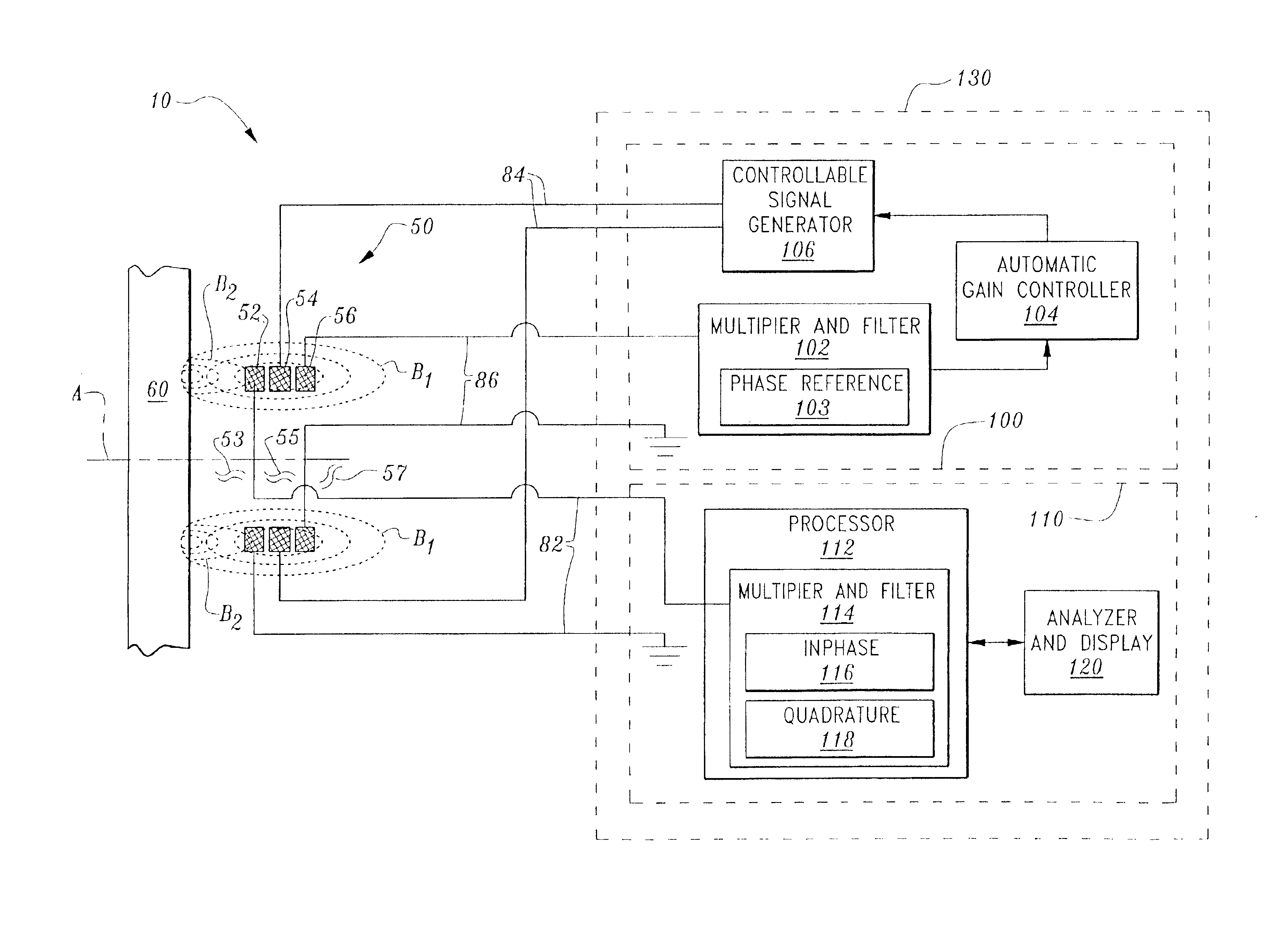 Multi-coil eddy current proximity probe system