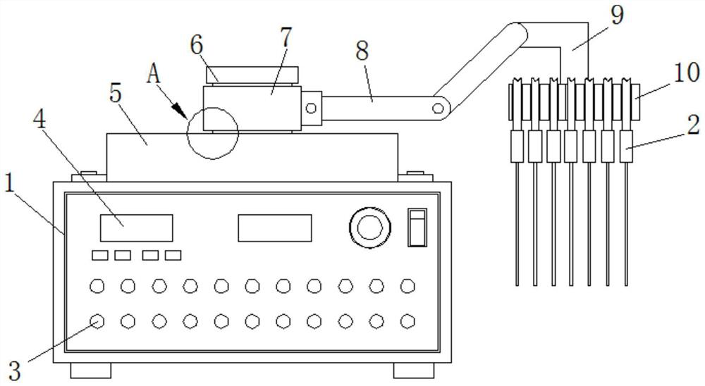 Auxiliary device for acupuncture massage department