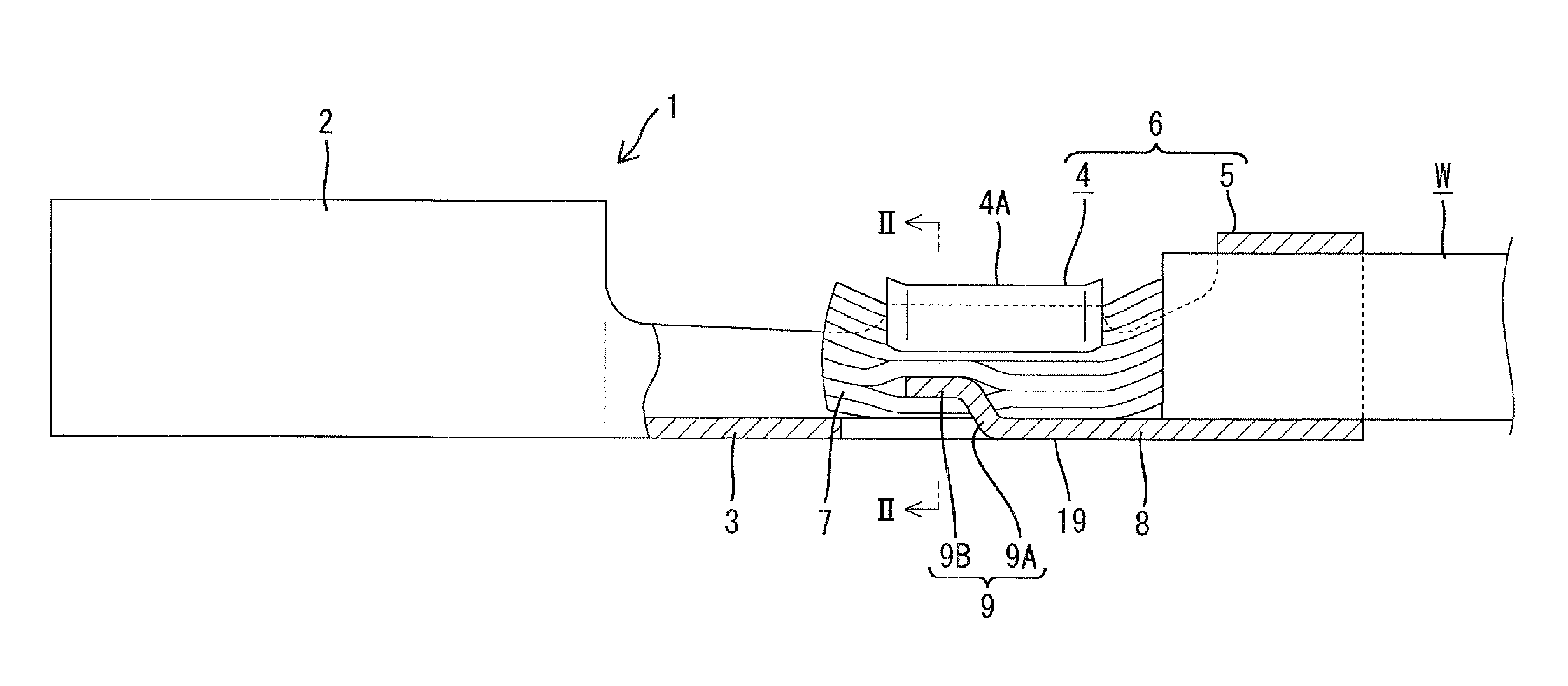 Terminal fitting and a wire connected with a terminal fitting