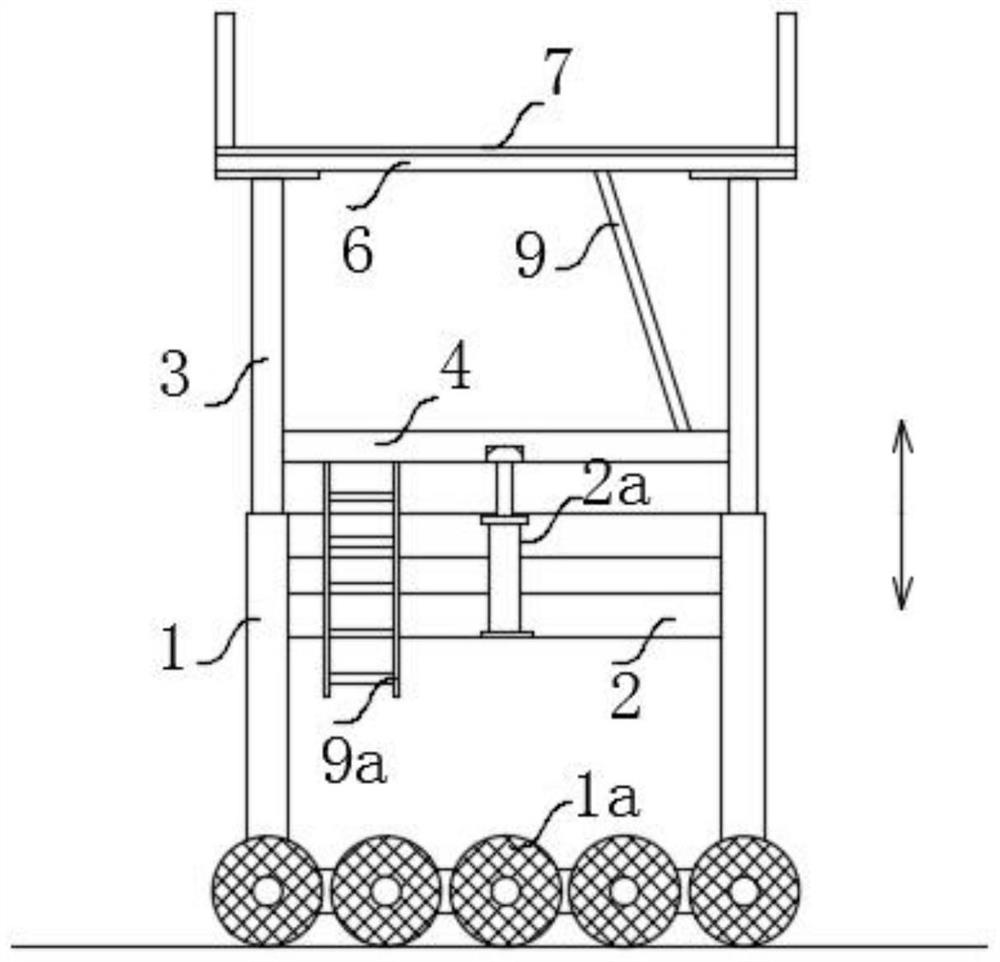 Multifunctional operation platform for subway tunnel construction