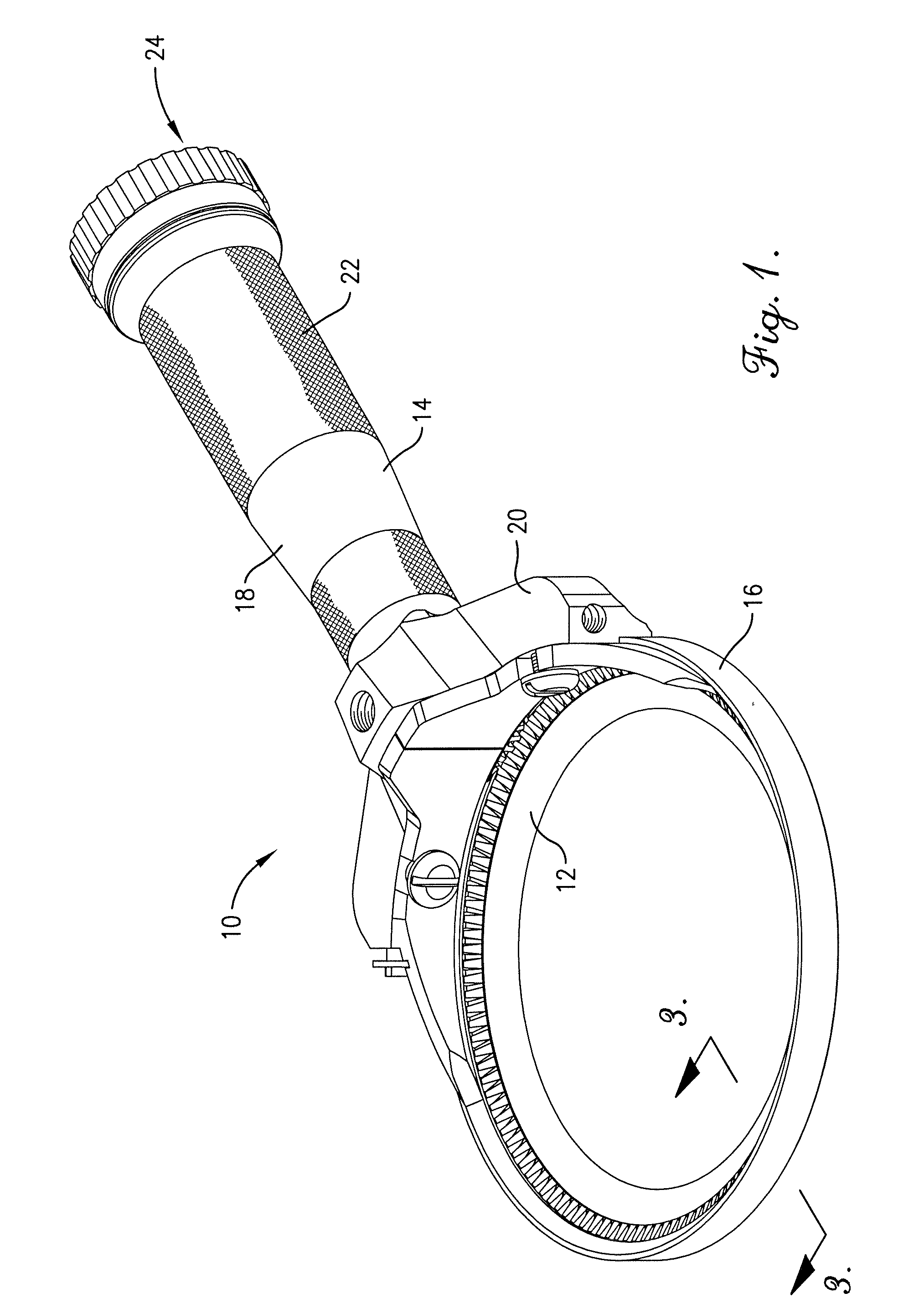 Rotary knife with blade bushing