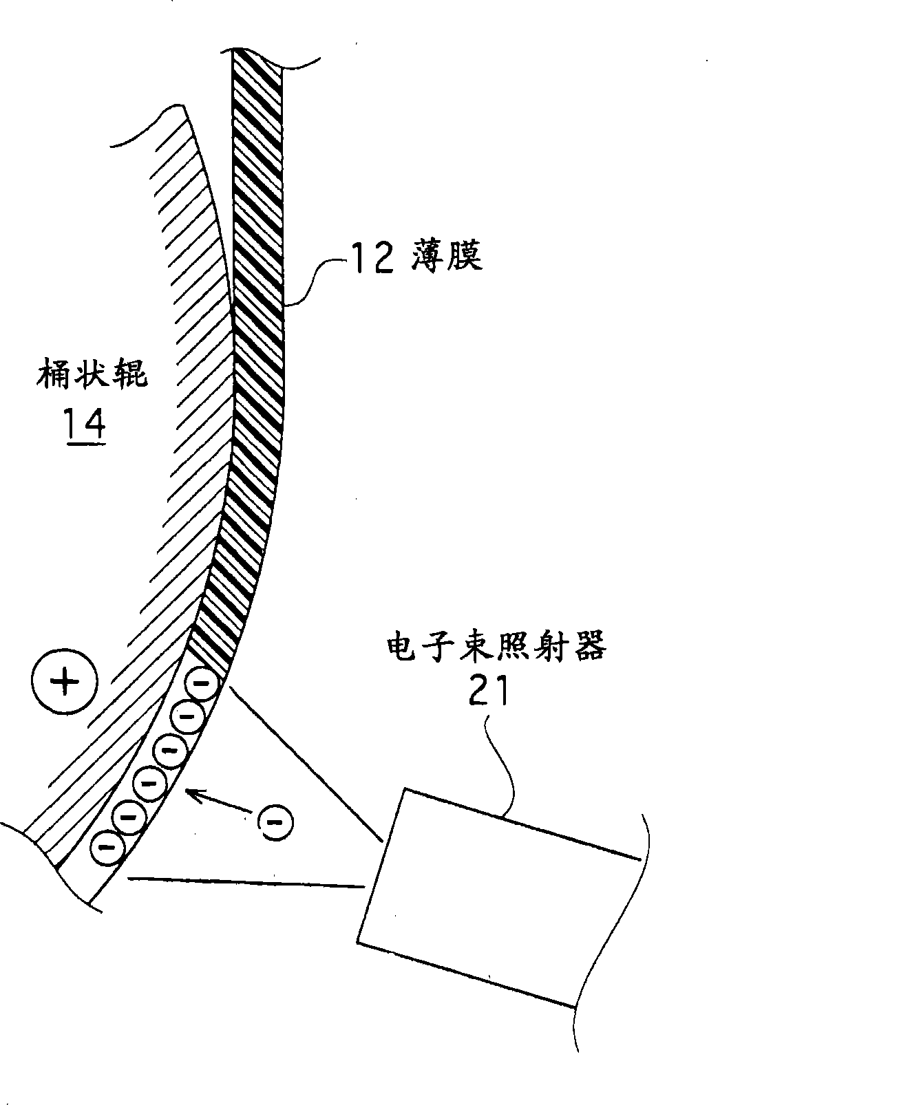 Take up type vacuum vapor deposition device