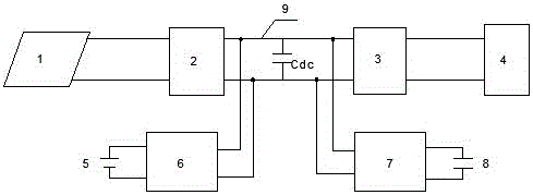 A single-phase photovoltaic grid-connected power generation system output power smoothing control device and control method