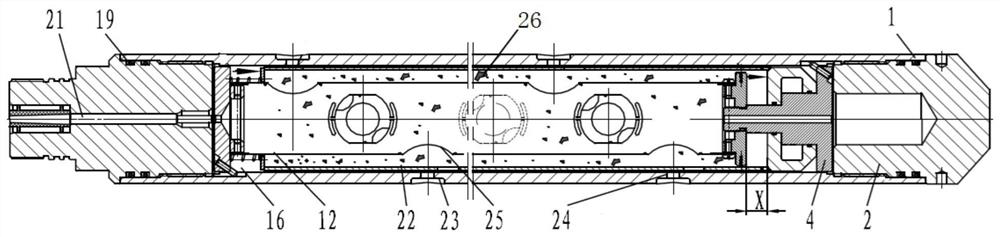 A slip-free sliding sleeve perforating gun