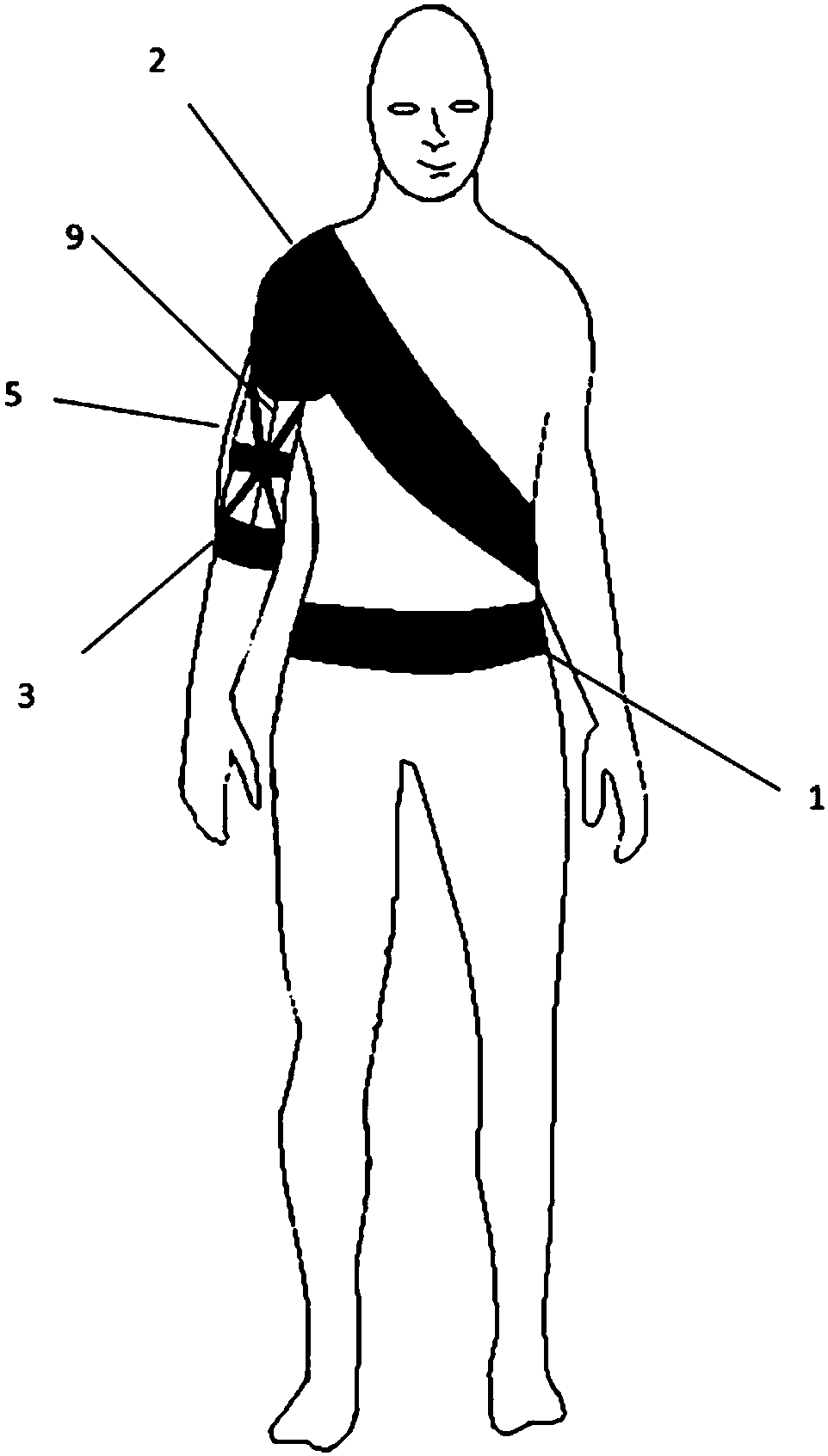 Flexible exoskeleton for arm rehabilitation training of patients with shoulder subluxation