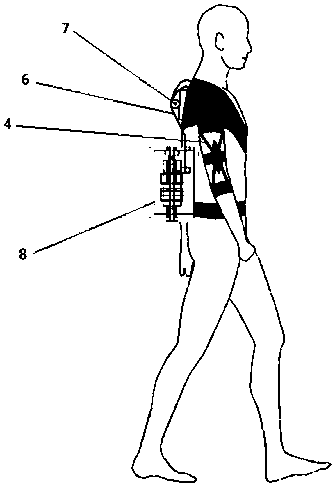 Flexible exoskeleton for arm rehabilitation training of patients with shoulder subluxation