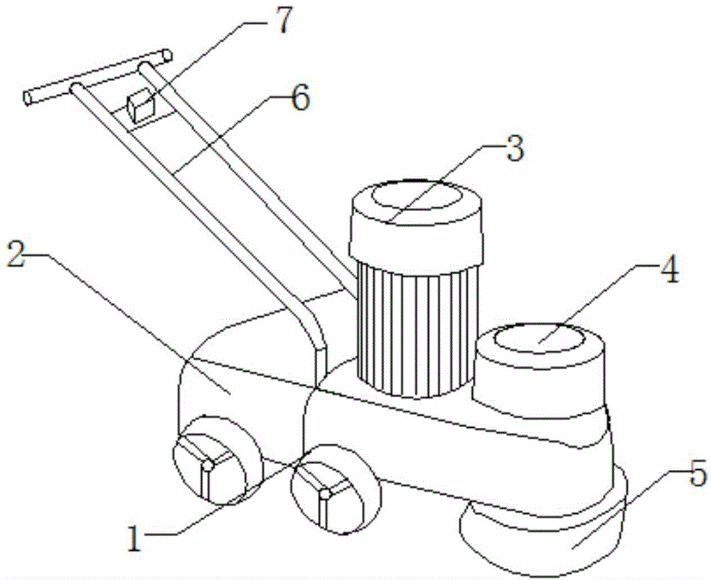 Ground paint removal device for sanitation workers