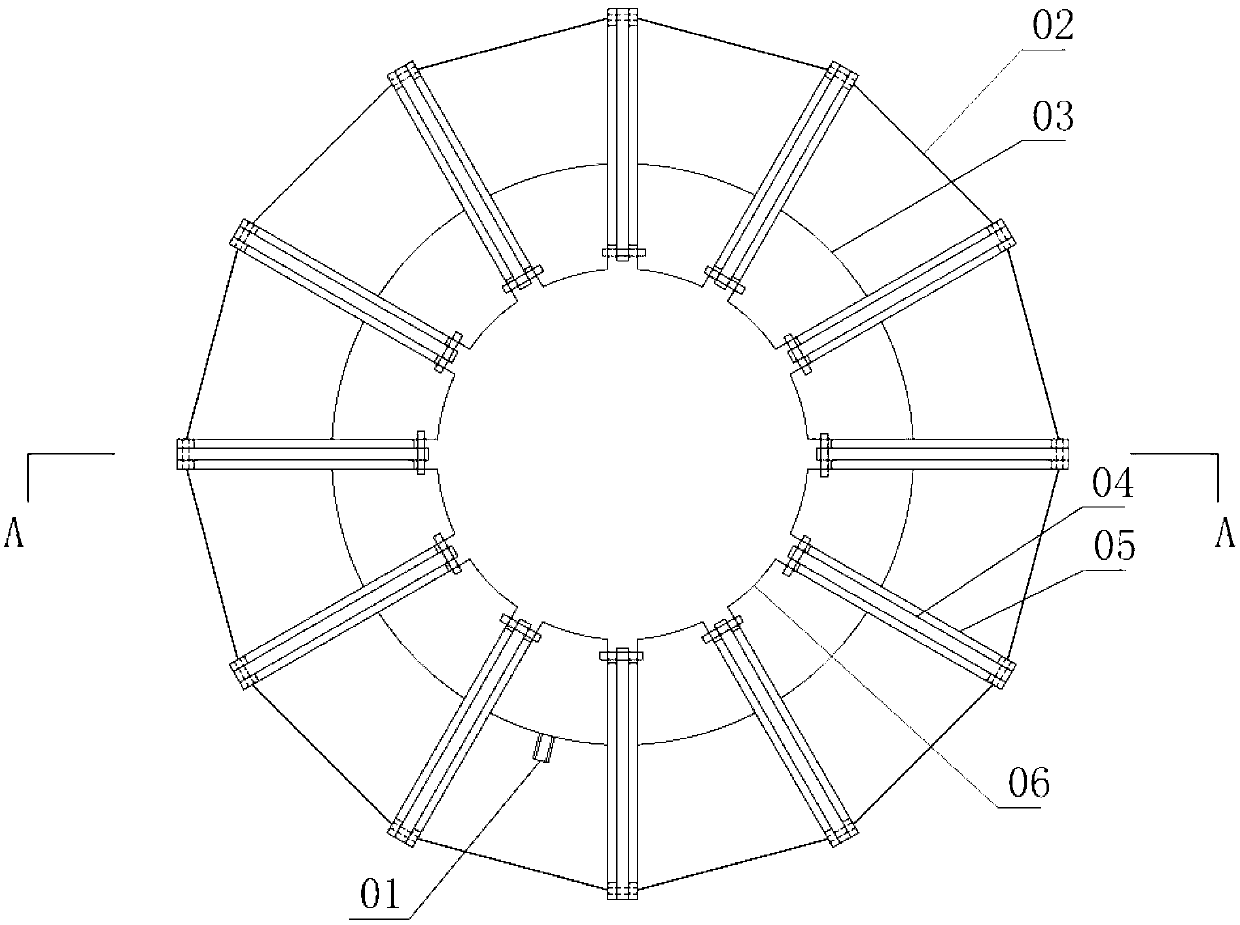 Air sac expansible and extensible anti-collapse implantation framework special for caput femoris