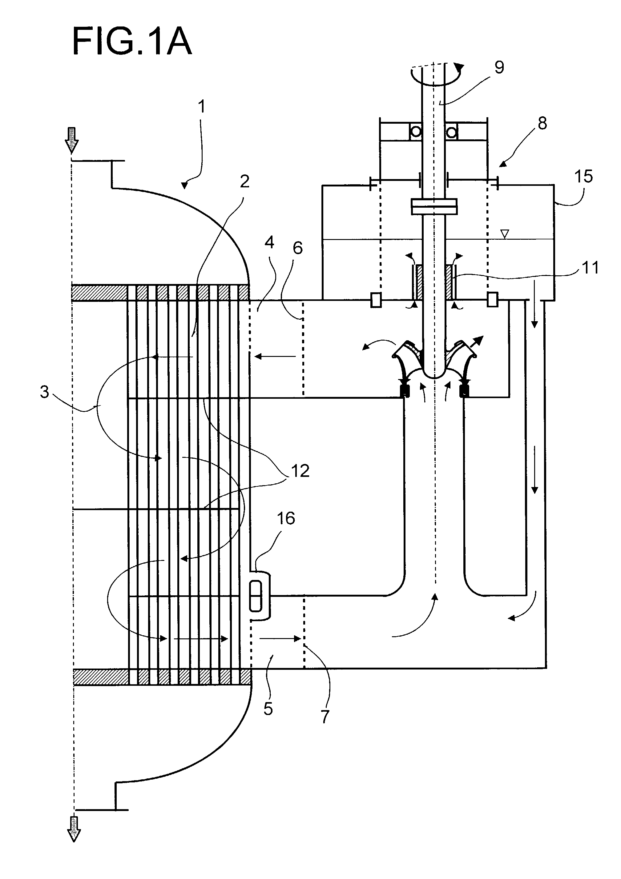 Reactor having a heat exchange medium circulation