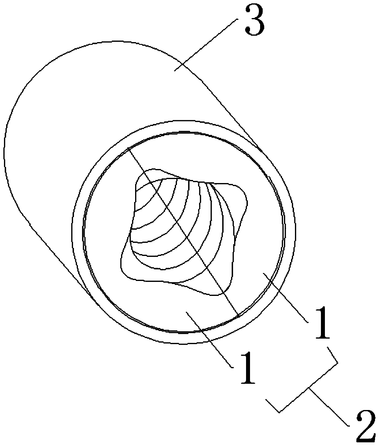 Sleeving splicing type full-metal screw stator and machining method thereof