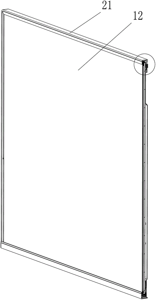 Package assembly of liquid crystal display television complete machine front shell and liquid crystal display module