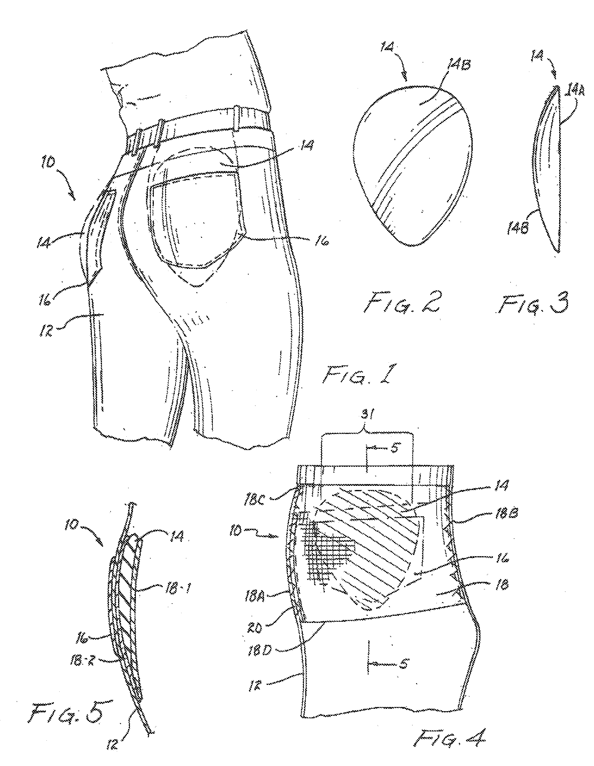 Combination garment and figure-enhancing device and method