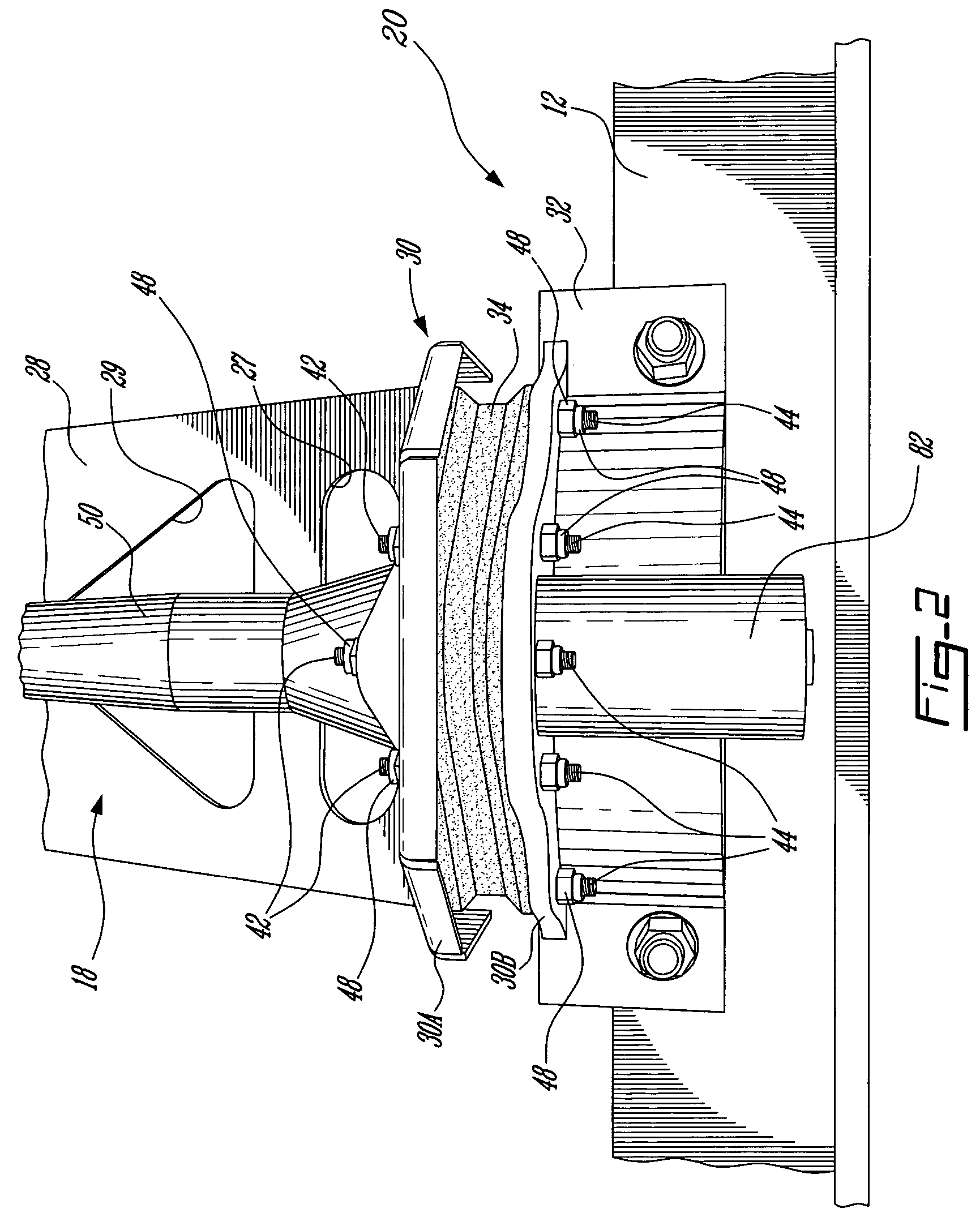 Seal member for a vibrating screed