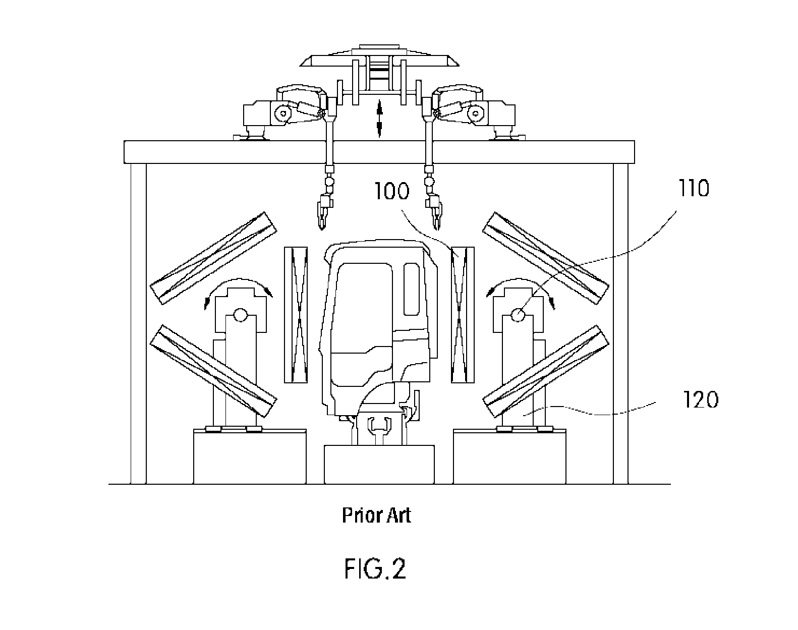 Complete body assembling apparatus for various vehicle models