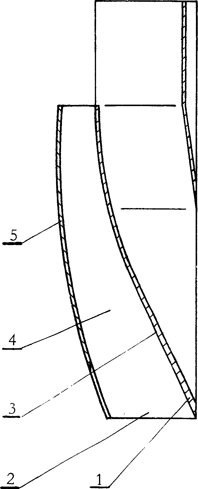 Antiback component of exhaust duct