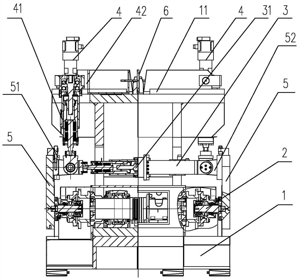 Truck hub bearing mud durability testing machine