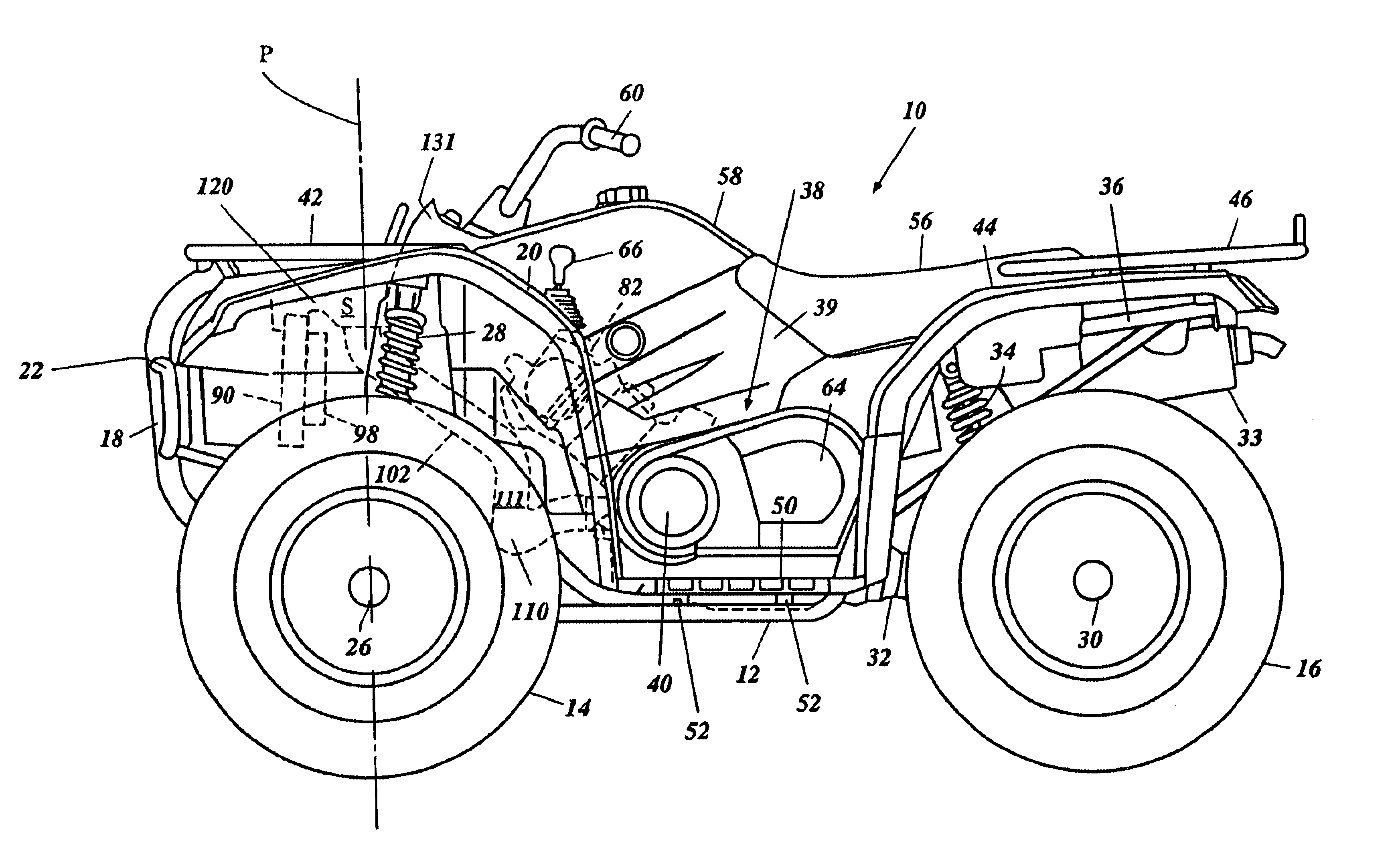 Air inlet for ATV