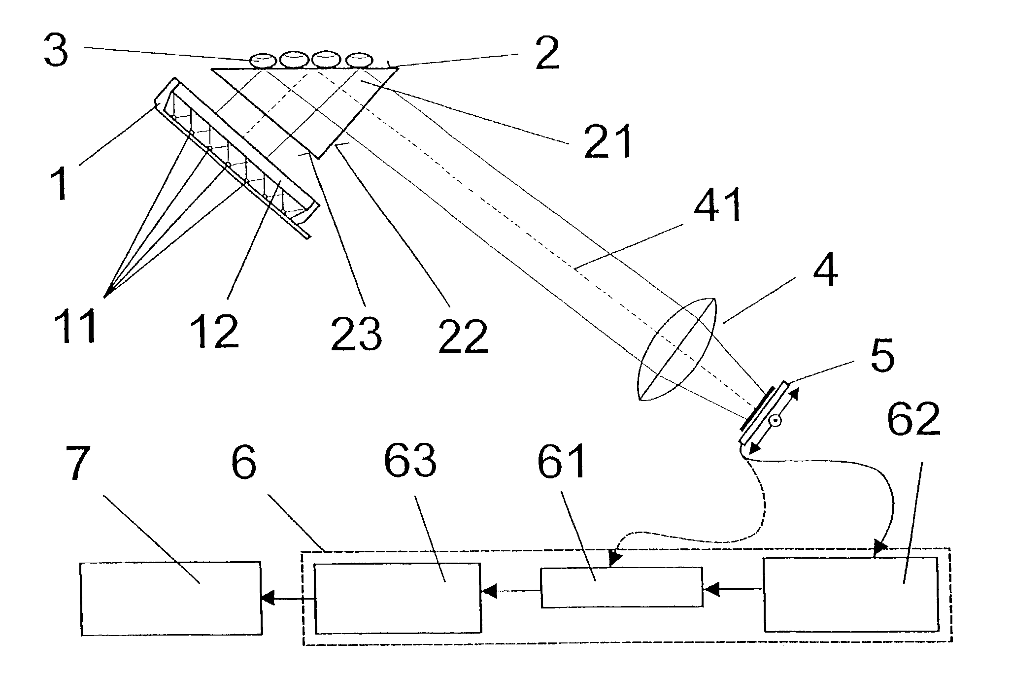 Method and arrangement for low-distortion recording of intensity patterns occurring on a contact surface through frustrated total reflection