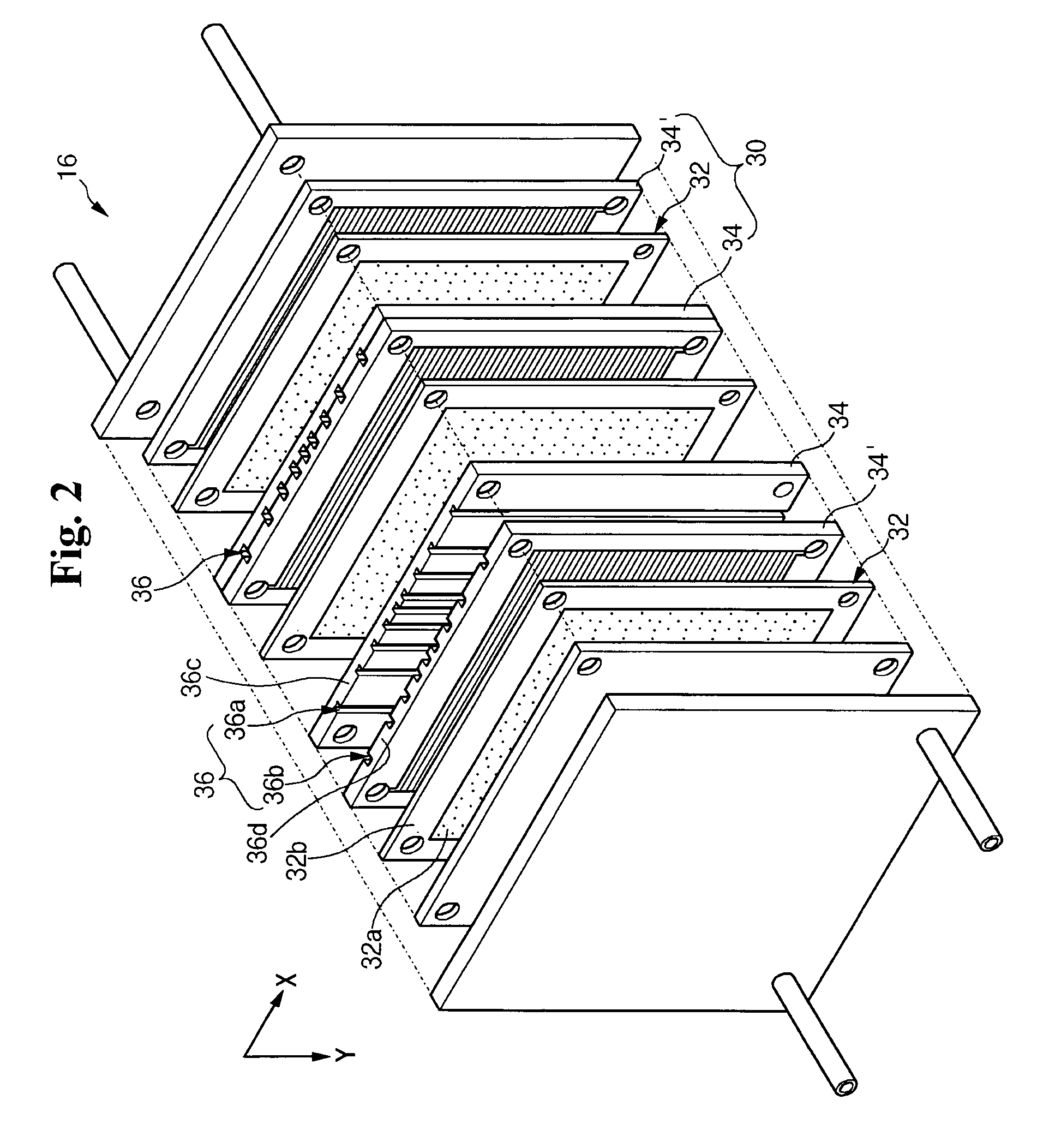 Fuel cell stack having improved cooling structure