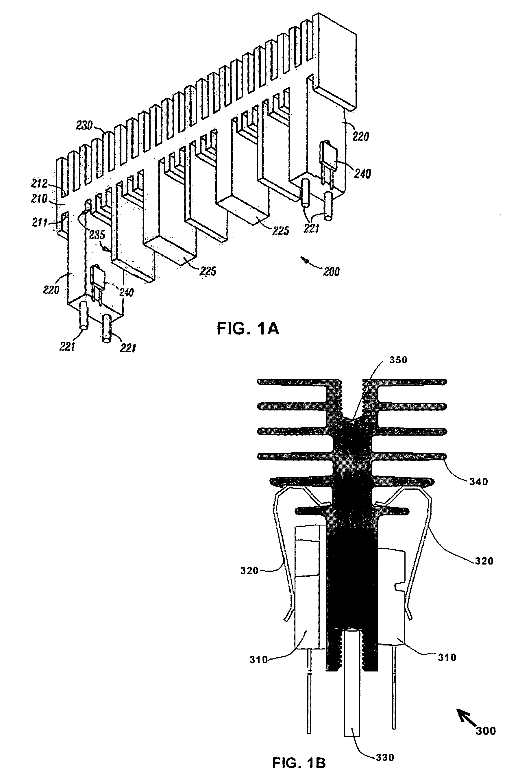 Configurable heat sink with matrix clipping system