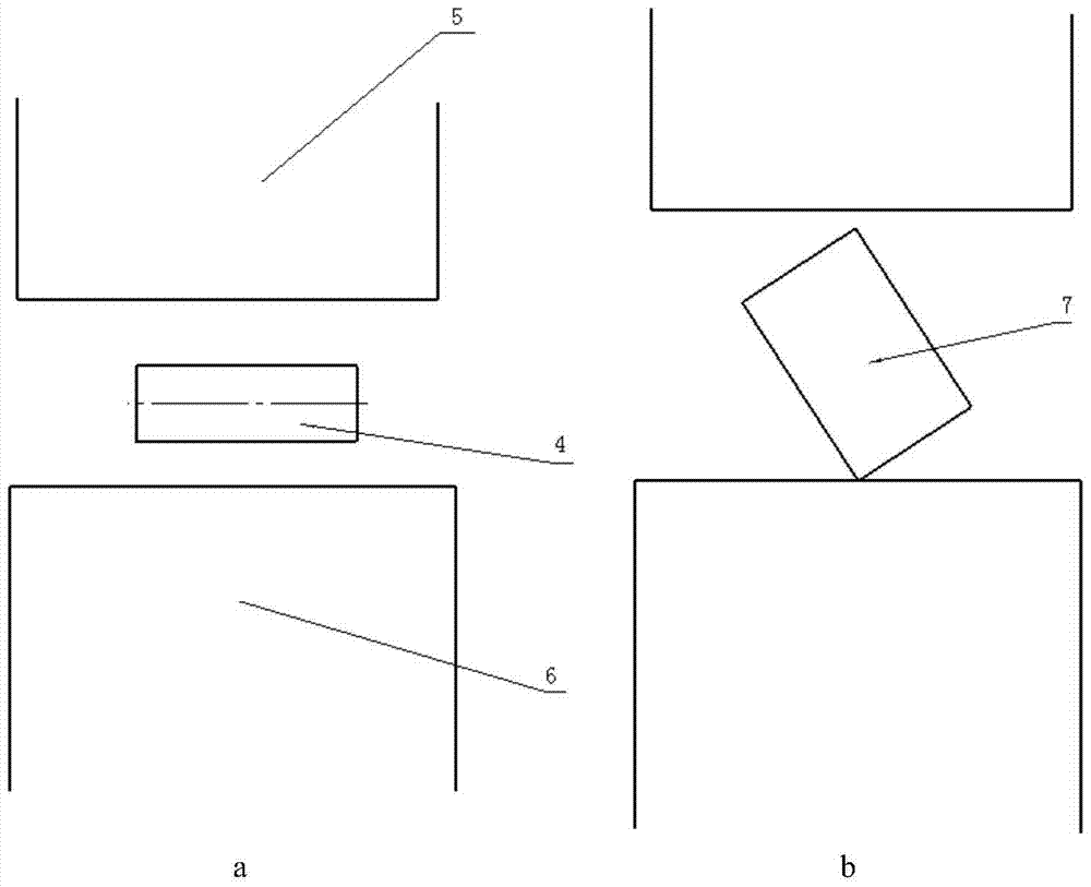 A kind of forming method of titanium alloy clamp type die forging