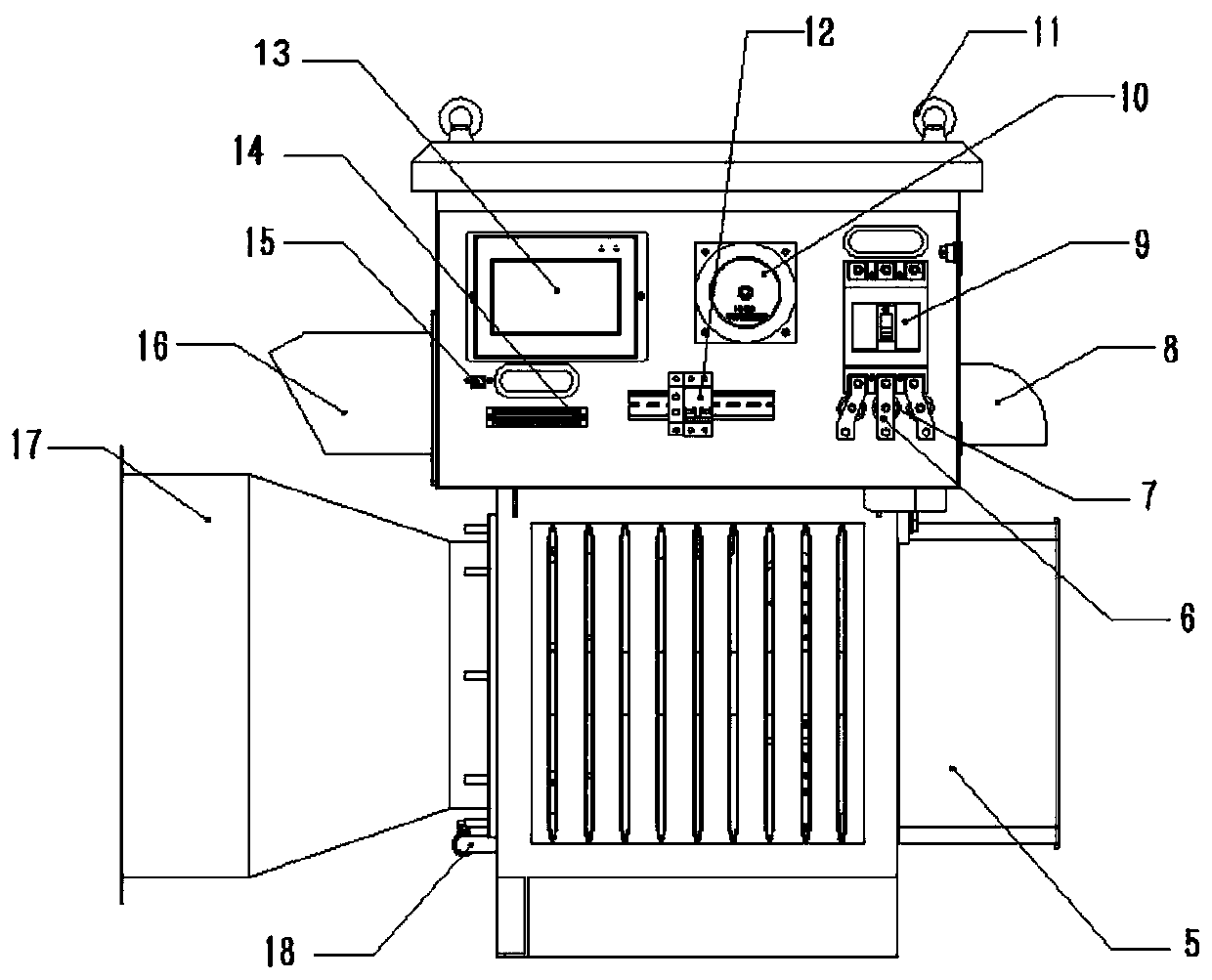 Miniaturized 1.2A electric-precipitation high-frequency high-voltage power supply