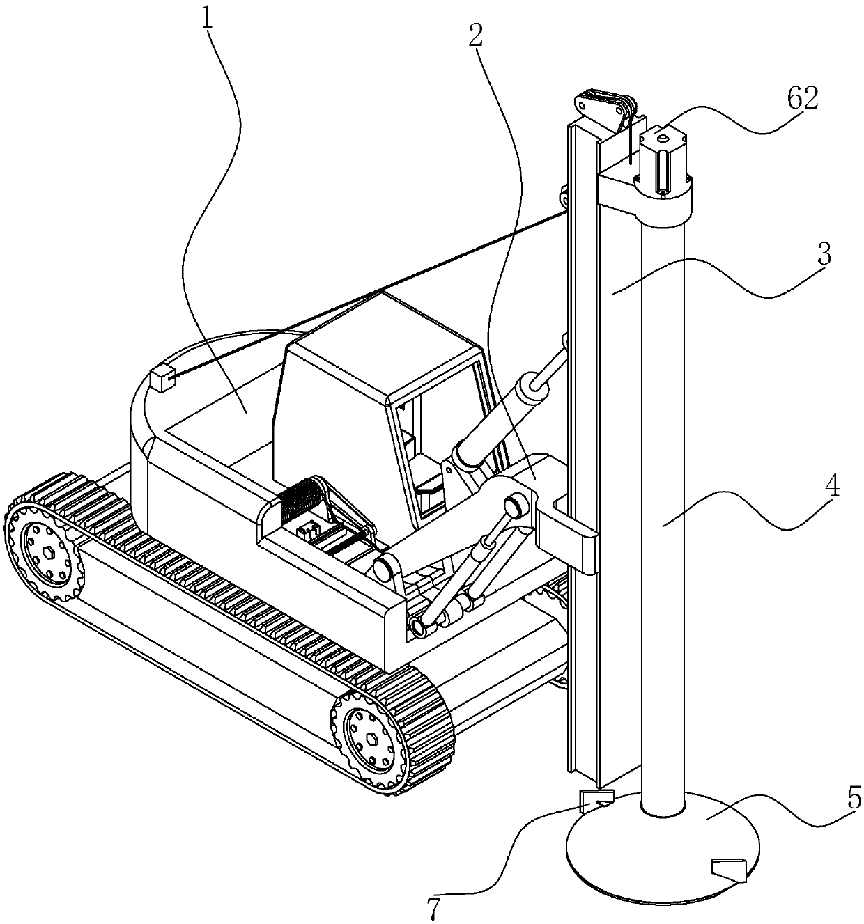 Pile hole capping mass hole cleaning equipment and pile hole capping mass treatment method by adopting equipment