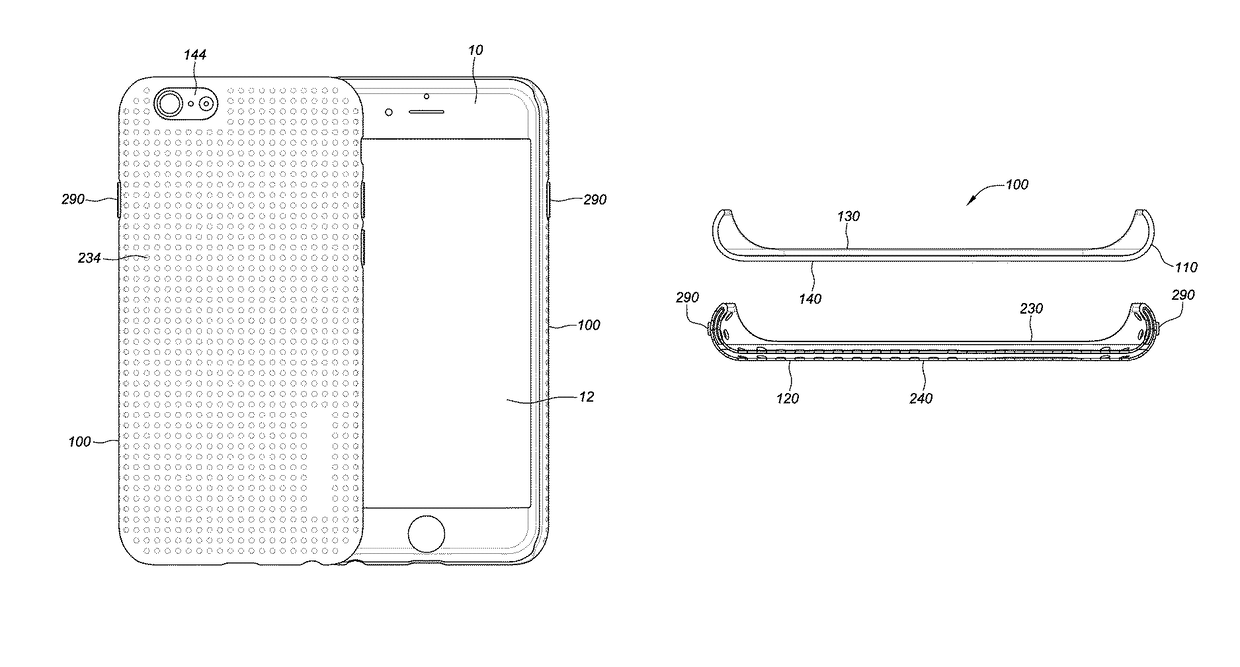 Co-molded multi-layered protective case for mobile device