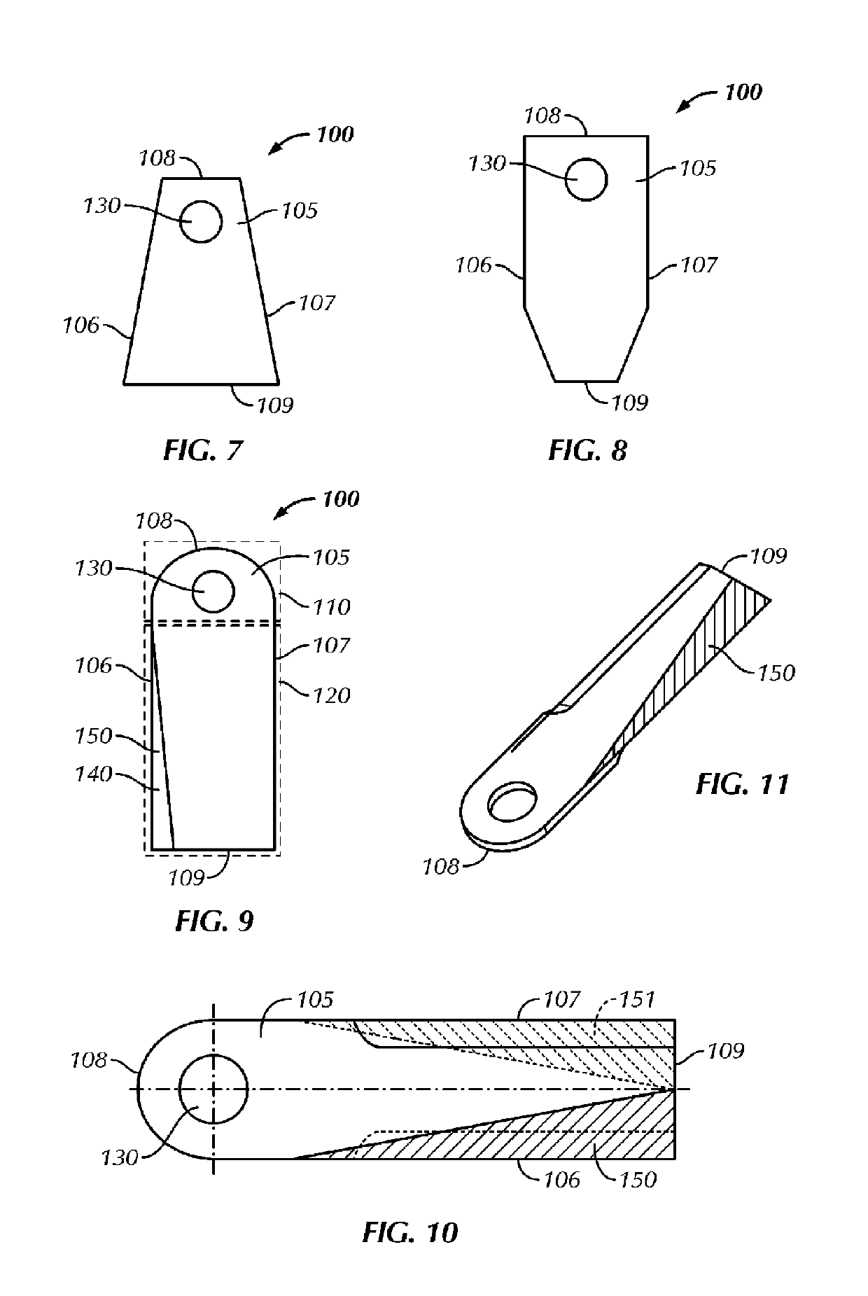 Chopper knife with hardening coating