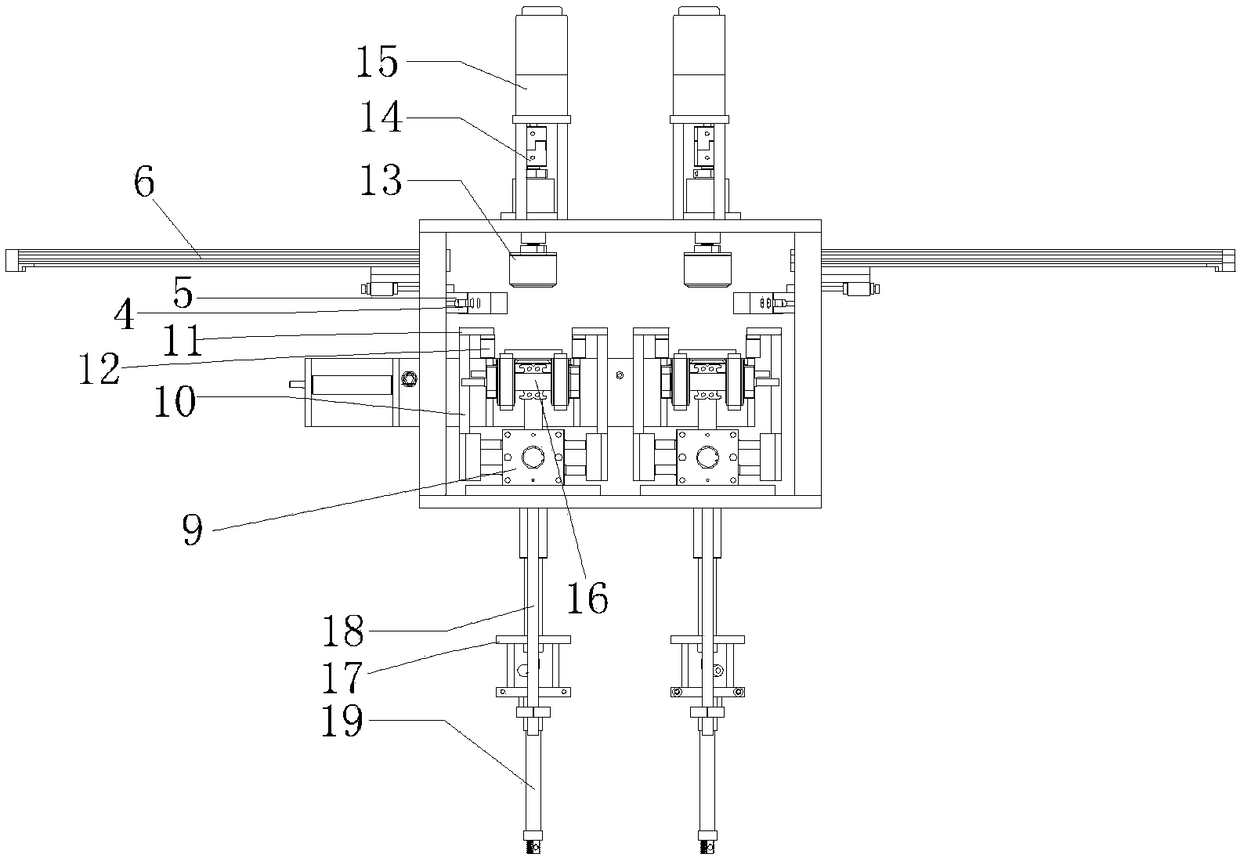 Multi-station adhesive tape tearing machine