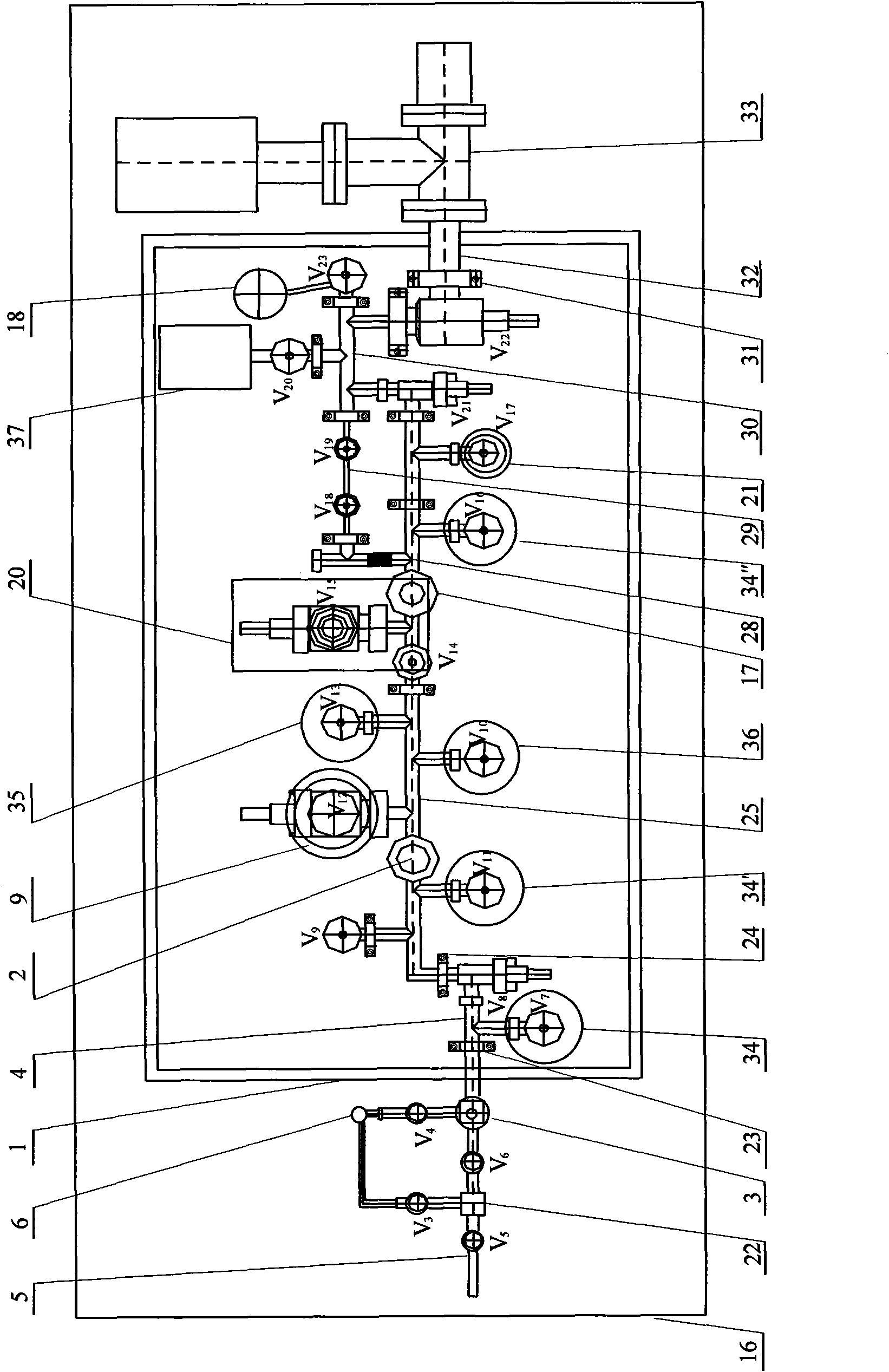 Sample preparation system with functions of extraction and separation of inert gas, and use thereof