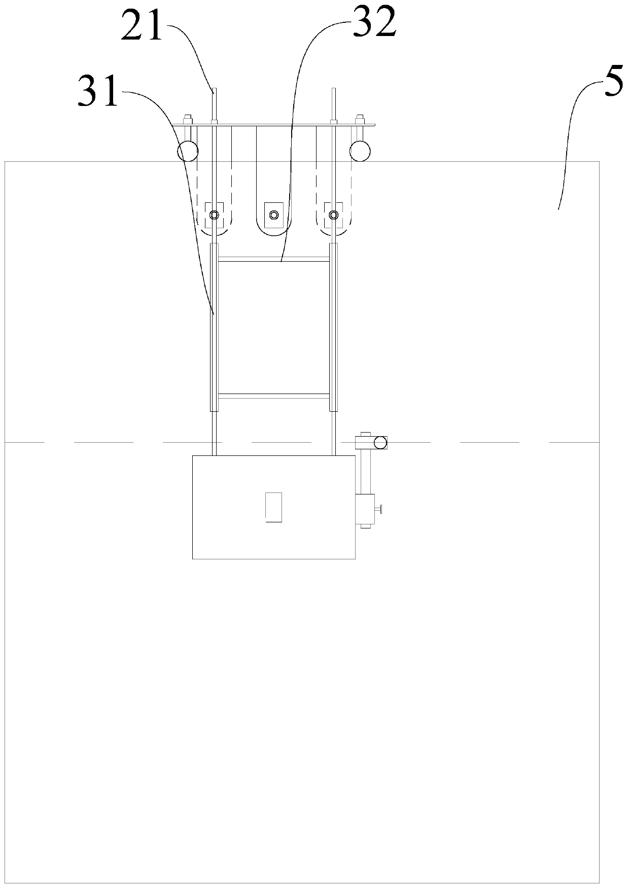 Semi-automatic trimming device for ocean engineering large-diameter steel tube