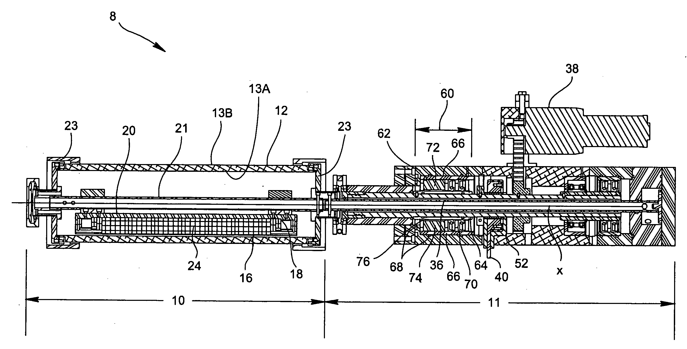 Magnetron for cylindrical targets