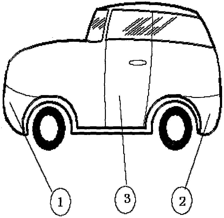 Automobile shell with self-healing function