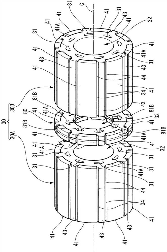 Rotor of rotary electric machine